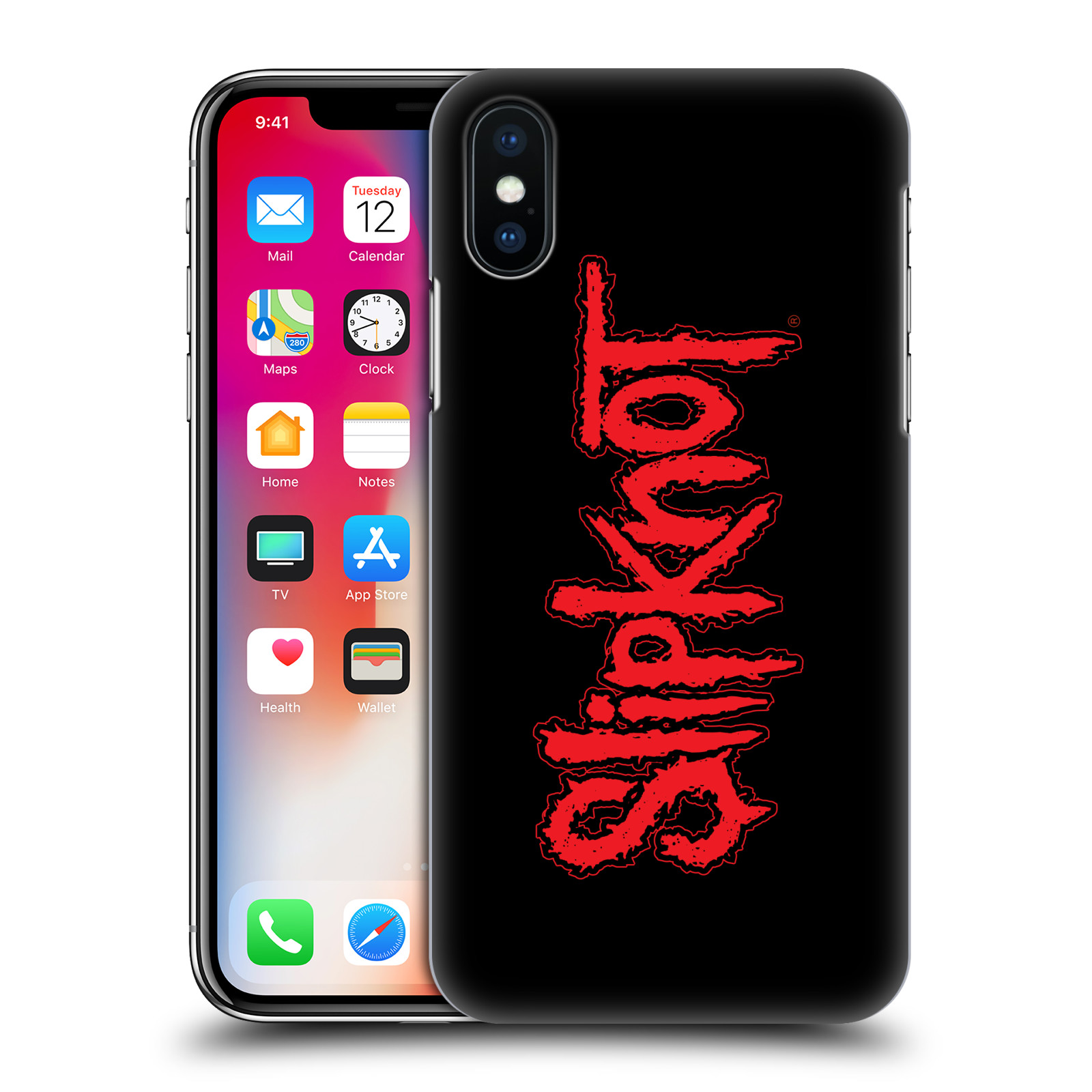 HEAD CASE plastový obal na mobil Apple Iphone X / XS hudební skupina Slipknot logo velké