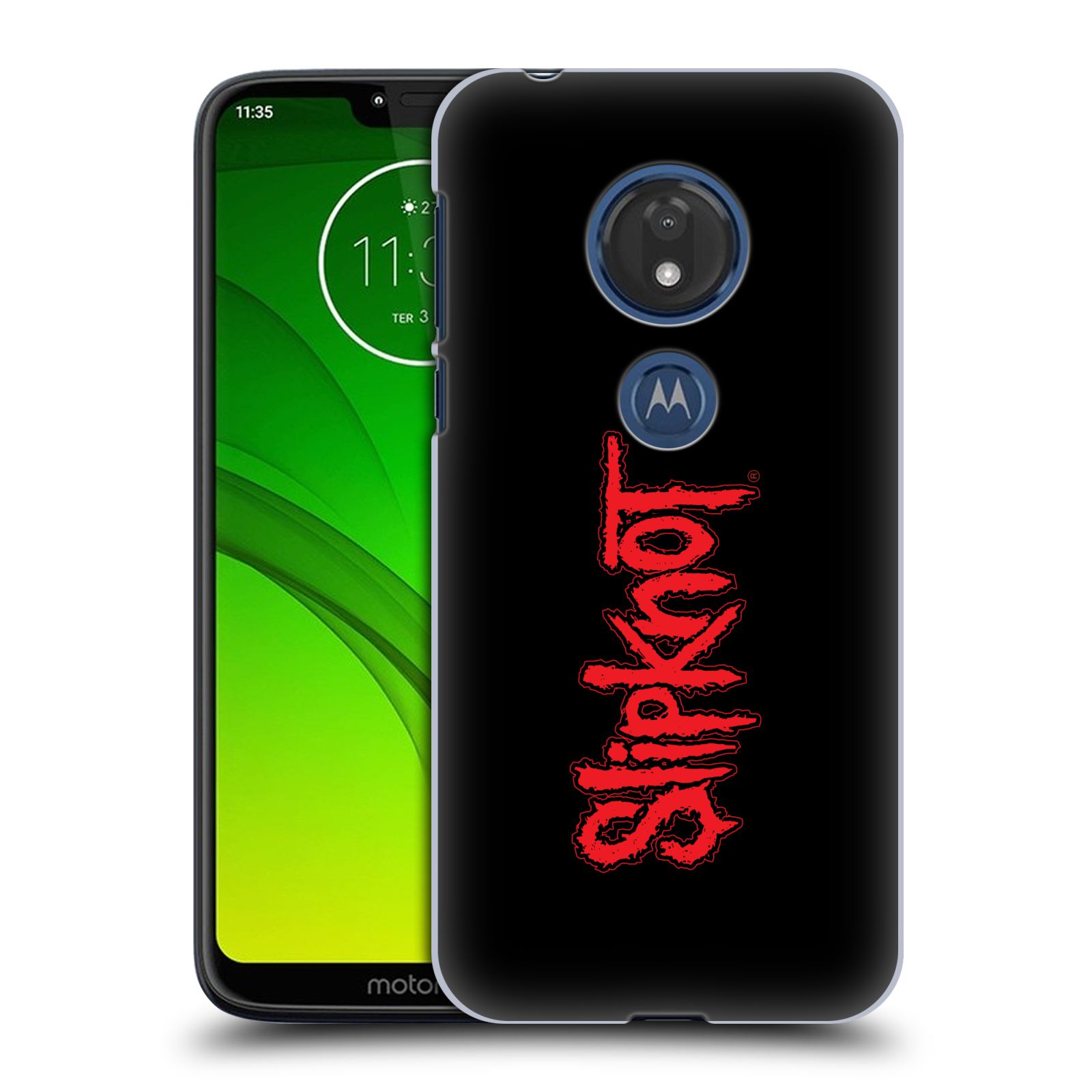 Pouzdro na mobil Motorola Moto G7 Play hudební skupina Slipknot logo velké
