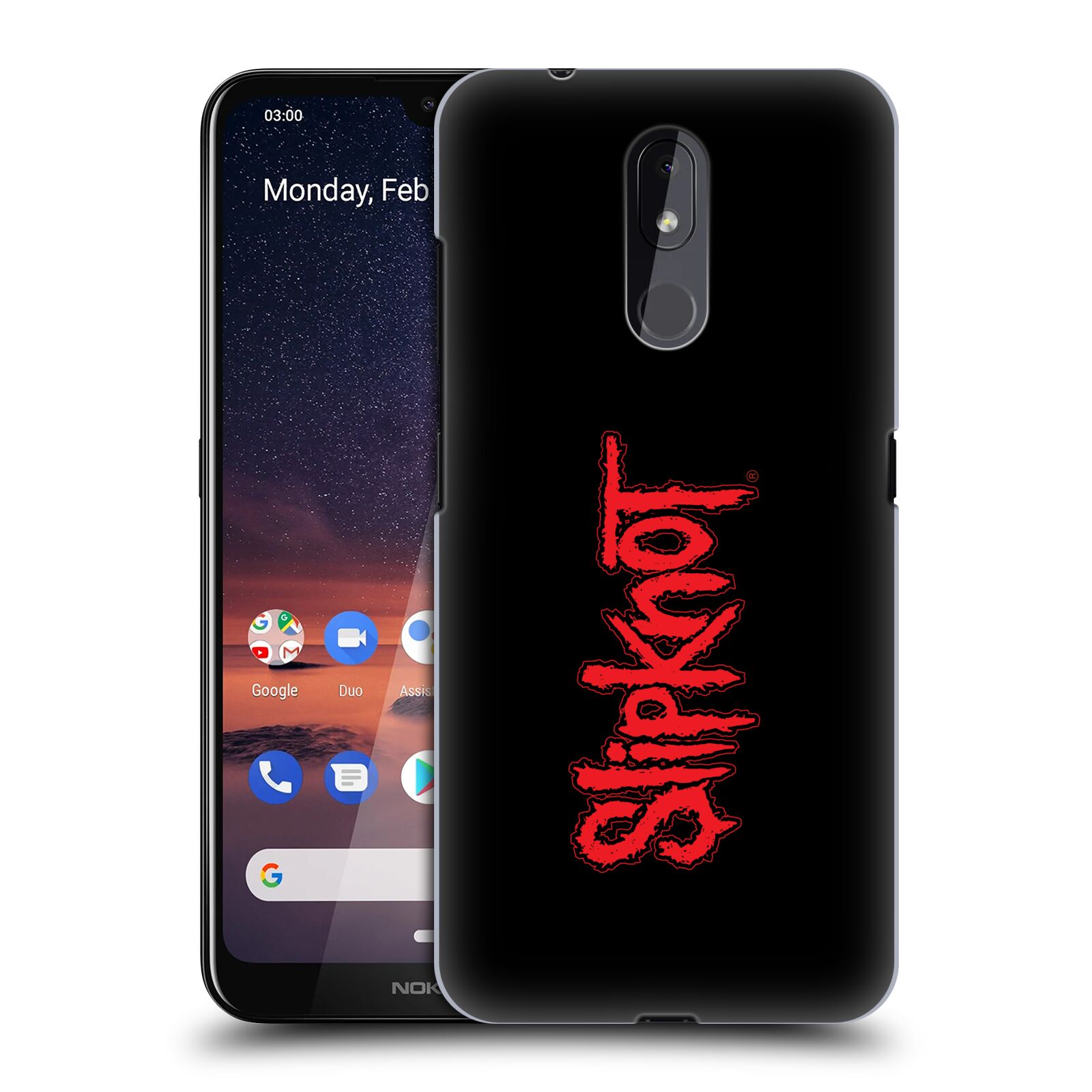 Pouzdro na mobil Nokia 3.2 - HEAD CASE - hudební skupina Slipknot logo velké