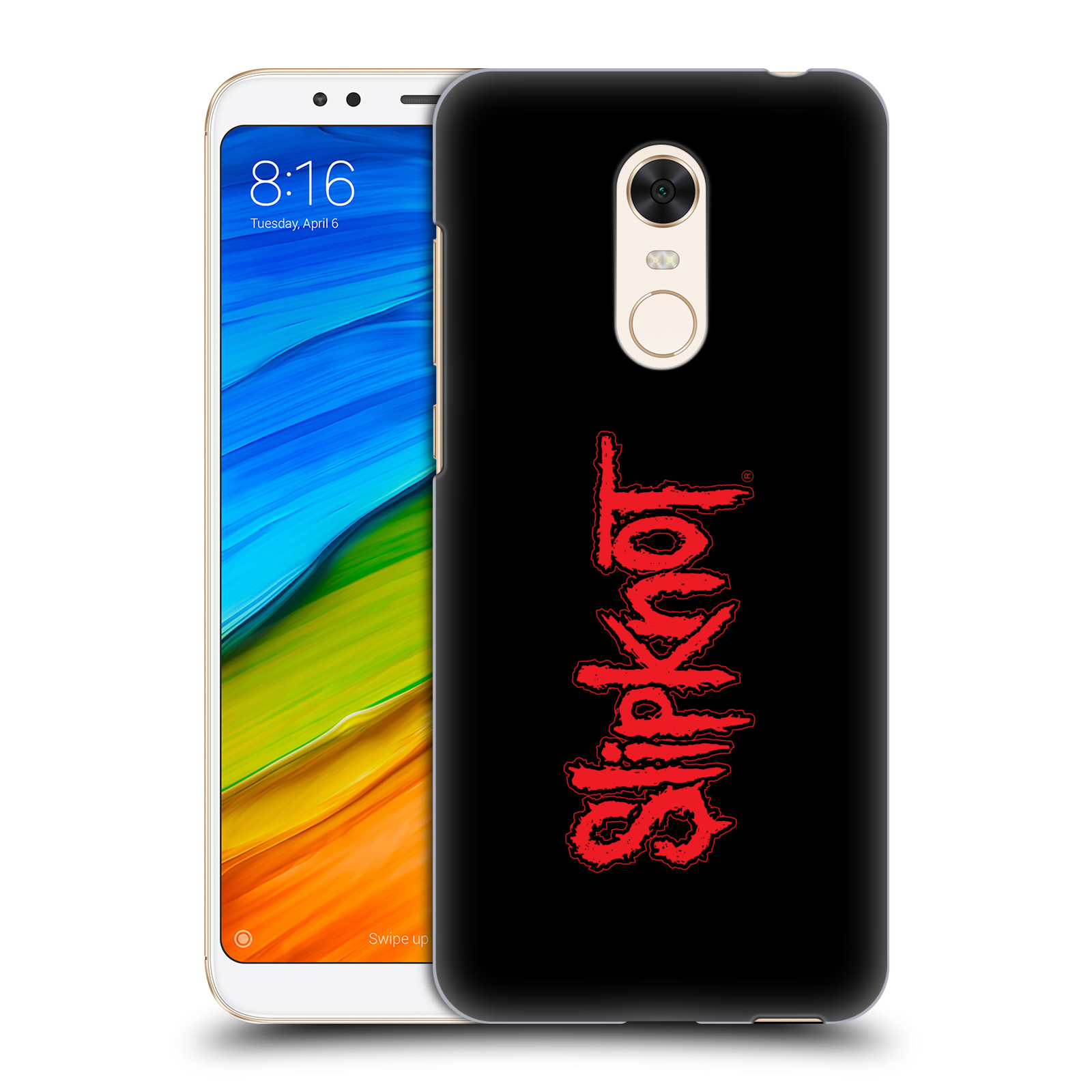 HEAD CASE plastový obal na mobil Xiaomi Redmi 5 PLUS hudební skupina Slipknot logo velké