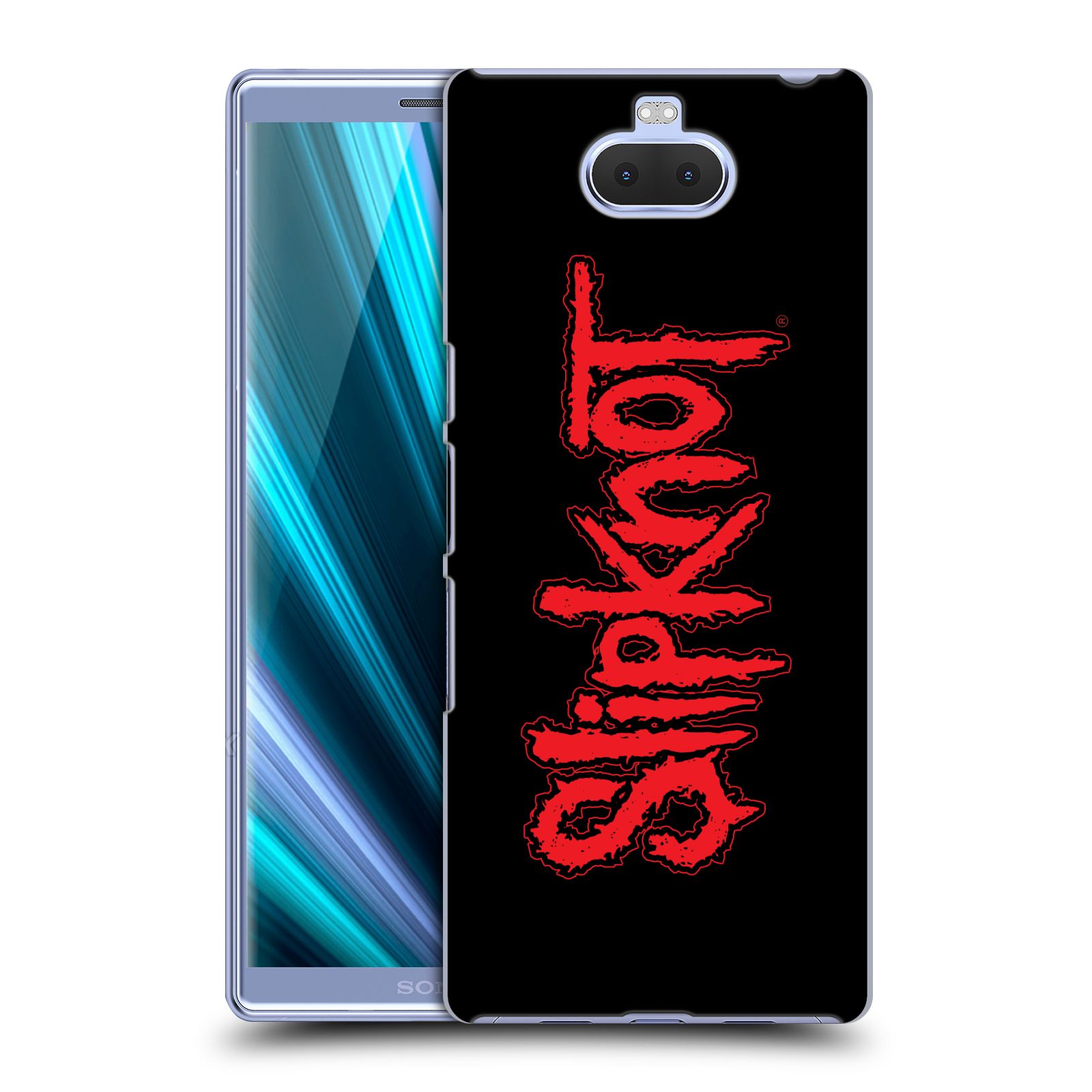 Pouzdro na mobil Sony Xperia 10 - Head Case - hudební skupina Slipknot logo velké