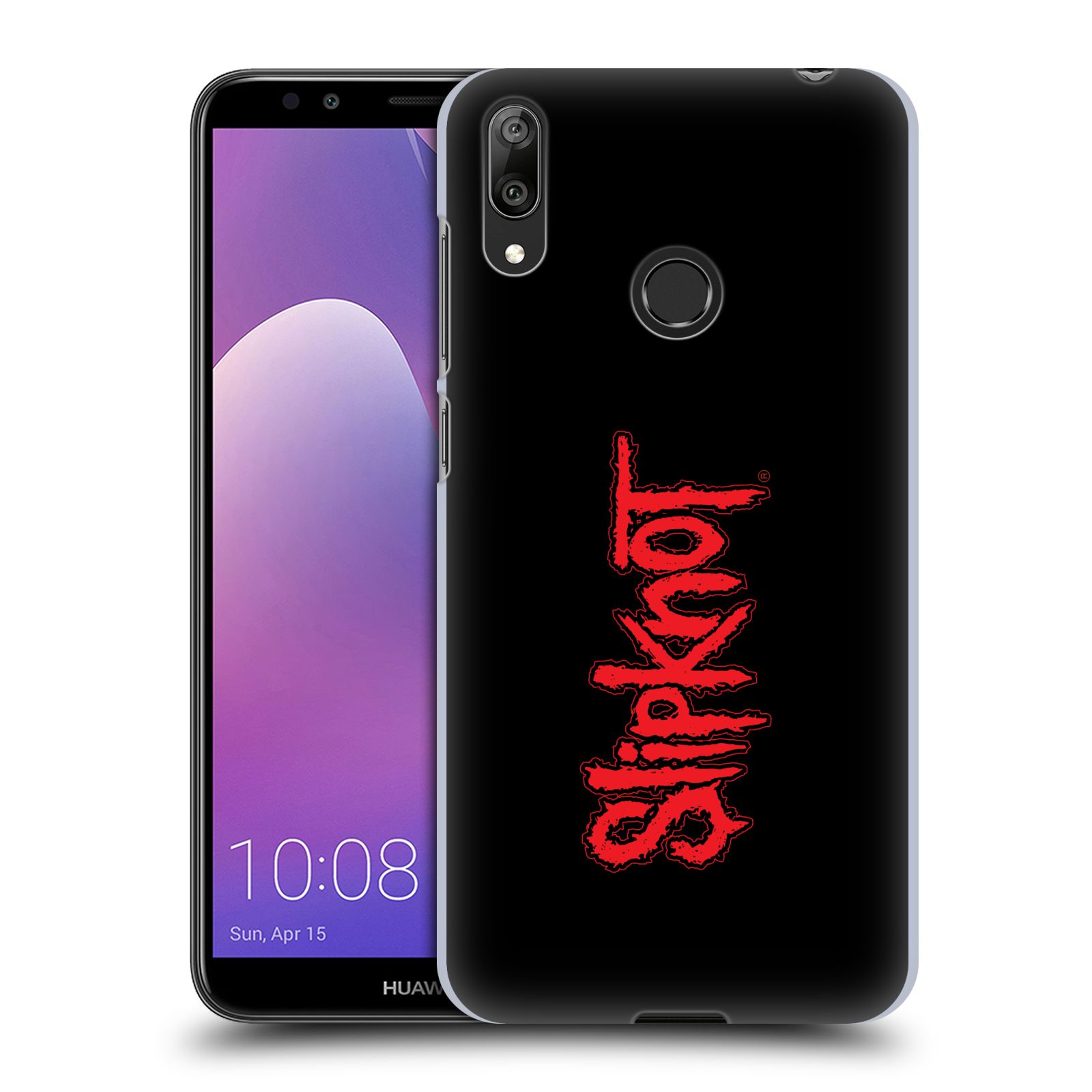 Pouzdro na mobil Huawei Y7 2019 - Head Case - hudební skupina Slipknot logo velké