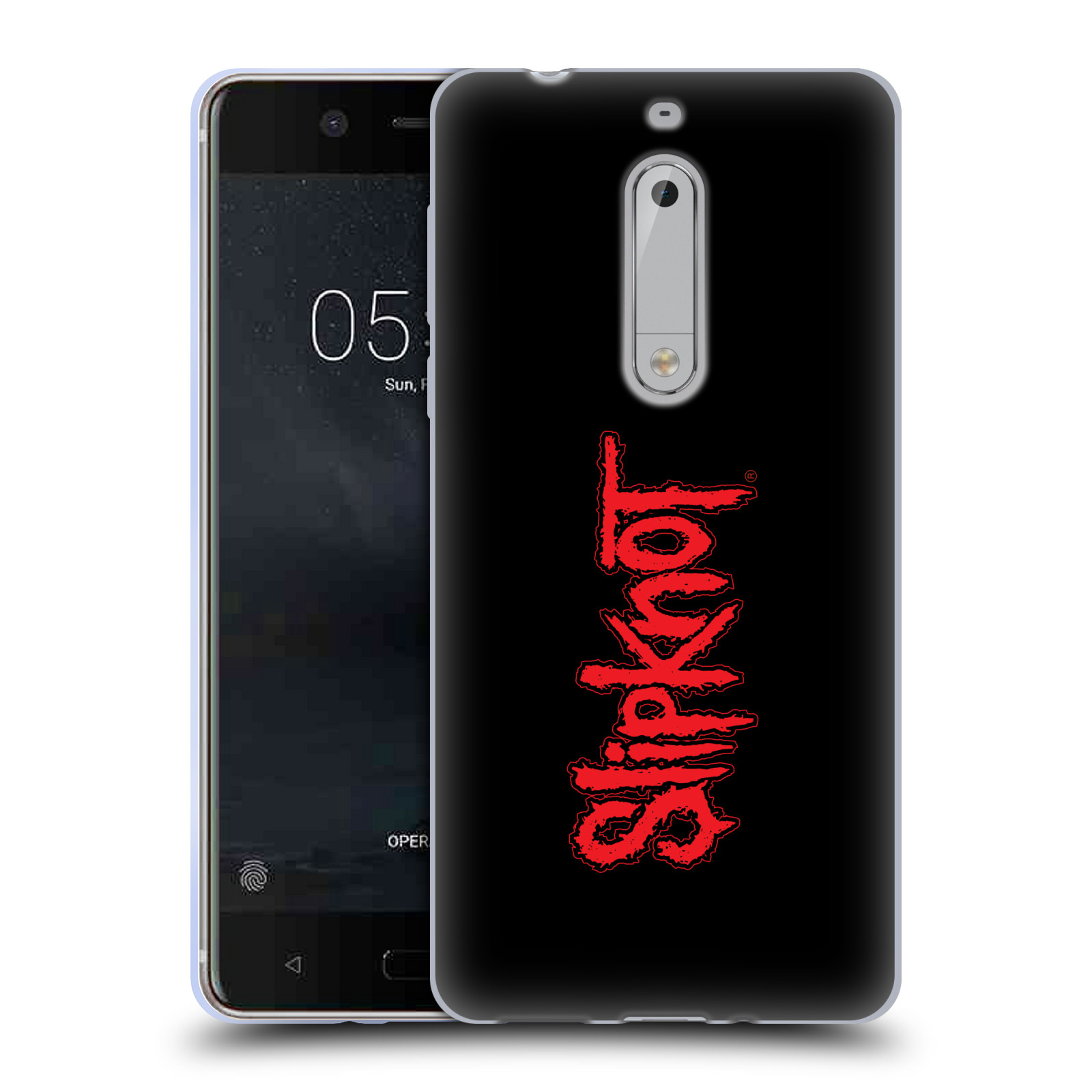 HEAD CASE silikonový obal na mobil Nokia 5 hudební skupina Slipknot logo velké