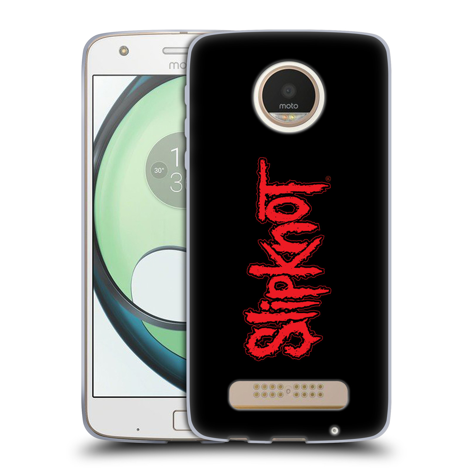 HEAD CASE silikonový obal na mobil Lenovo Moto Z PLAY hudební skupina Slipknot logo velké