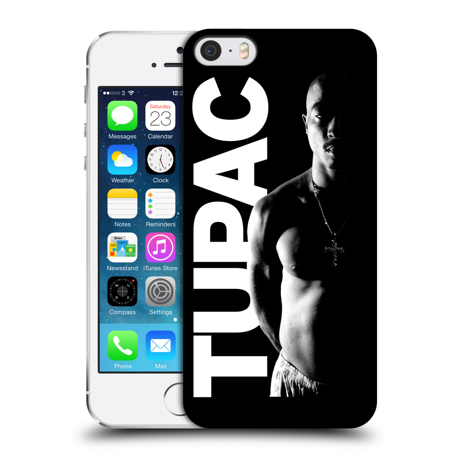 Zadní obal pro mobil Apple Iphone 5/5S/SE 2015 - HEAD CASE - Zpěvák Tupac Shakur