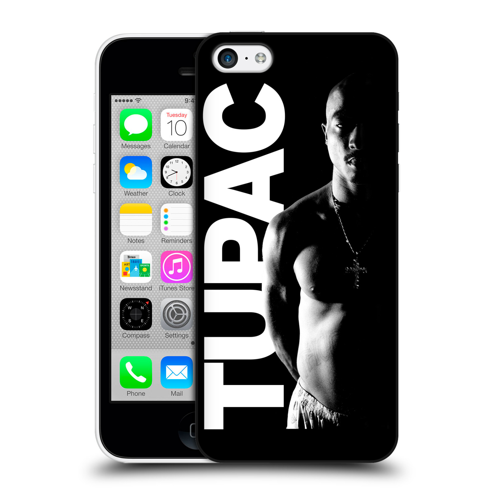 Zadní obal pro mobil Apple Iphone 5C - HEAD CASE - Zpěvák Tupac Shakur