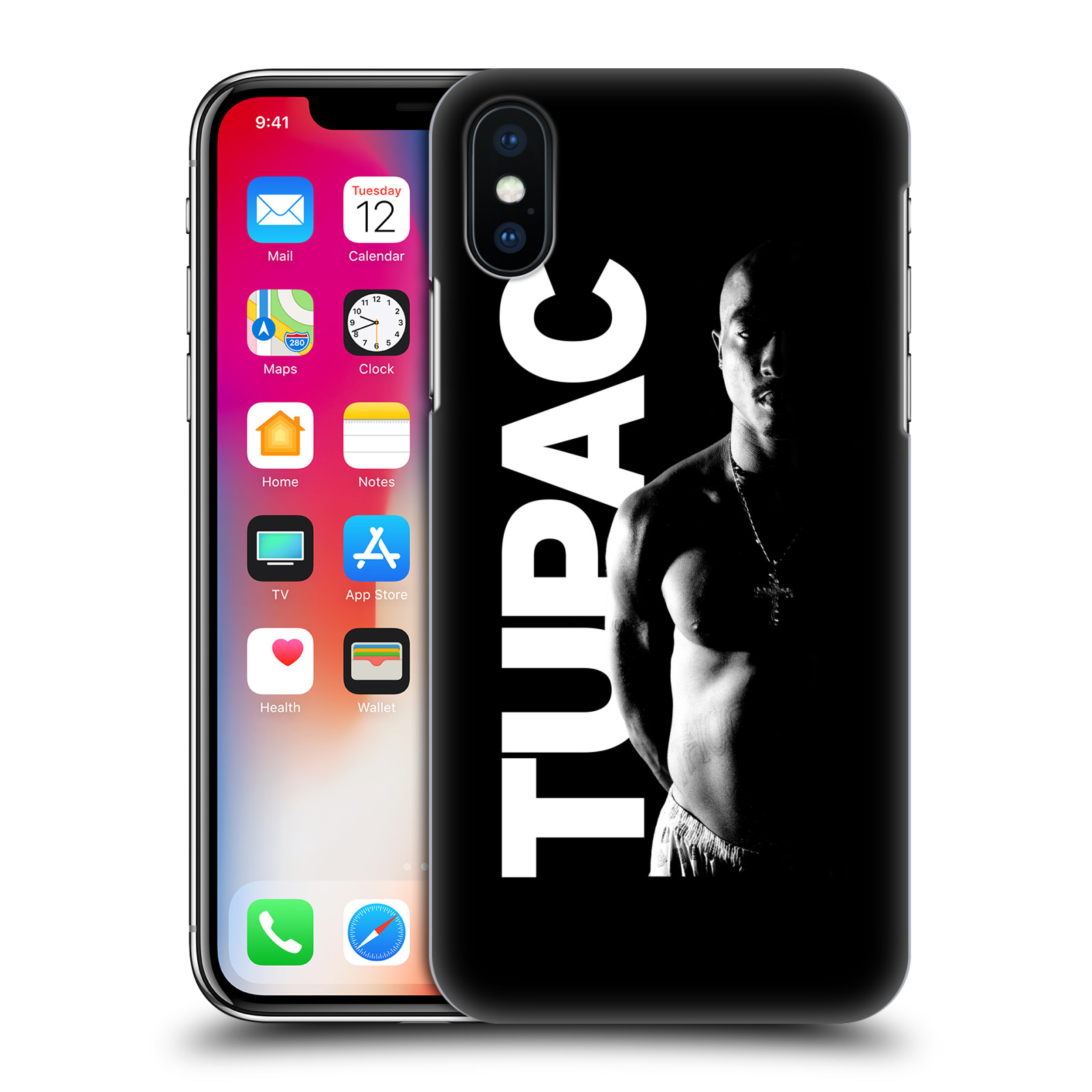 Zadní obal pro mobil Apple Iphone X / XS - HEAD CASE - Zpěvák Tupac Shakur