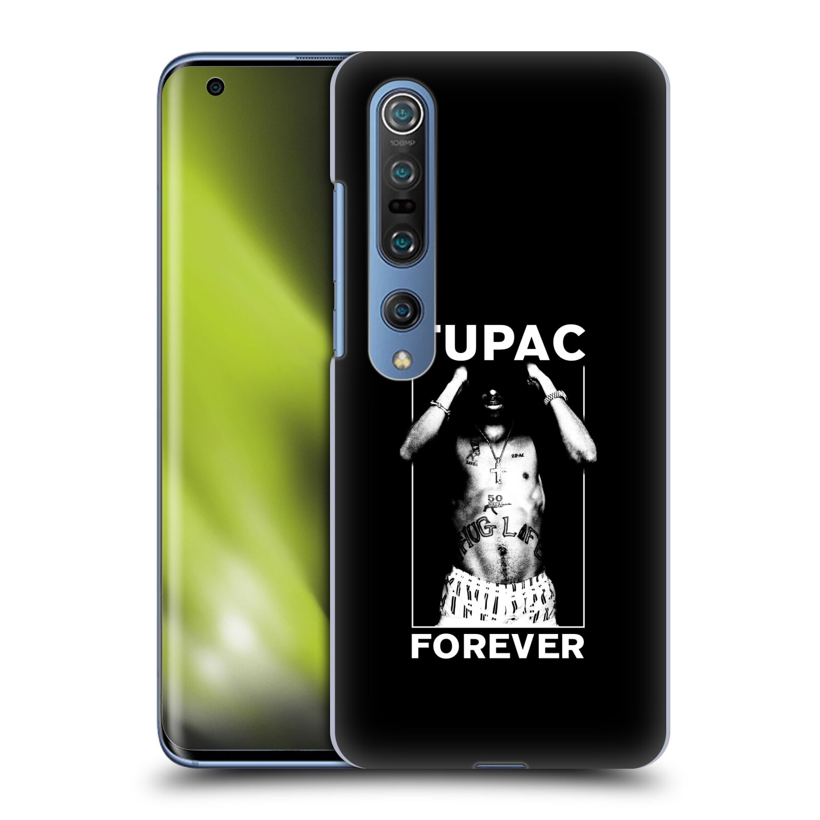 HEAD CASE plastový obal na mobil Xiaomi Mi 10 Zpěvák rapper Tupac Shakur 2Pac bílý popisek FOREVER
