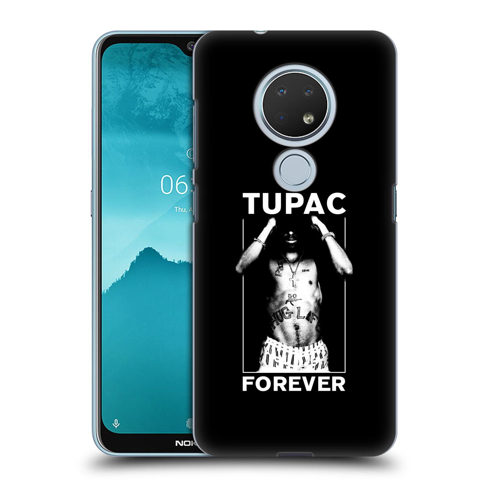Pouzdro na mobil Nokia 6.2 - HEAD CASE - Zpěvák rapper Tupac Shakur 2Pac bílý popisek FOREVER