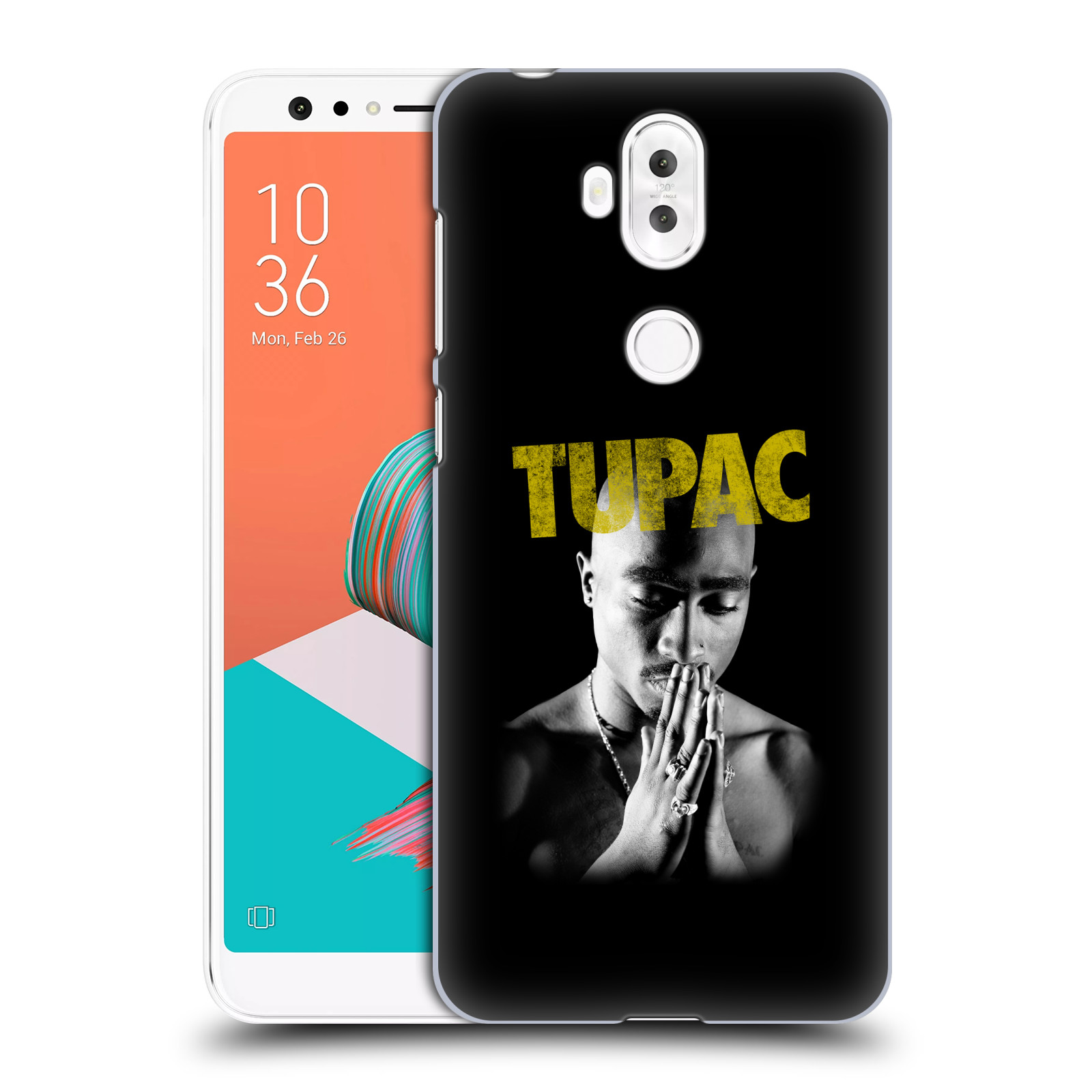 HEAD CASE plastový obal na mobil Asus Zenfone 5 LITE ZC600KL Zpěvák rapper Tupac Shakur 2Pac zlatý nadpis