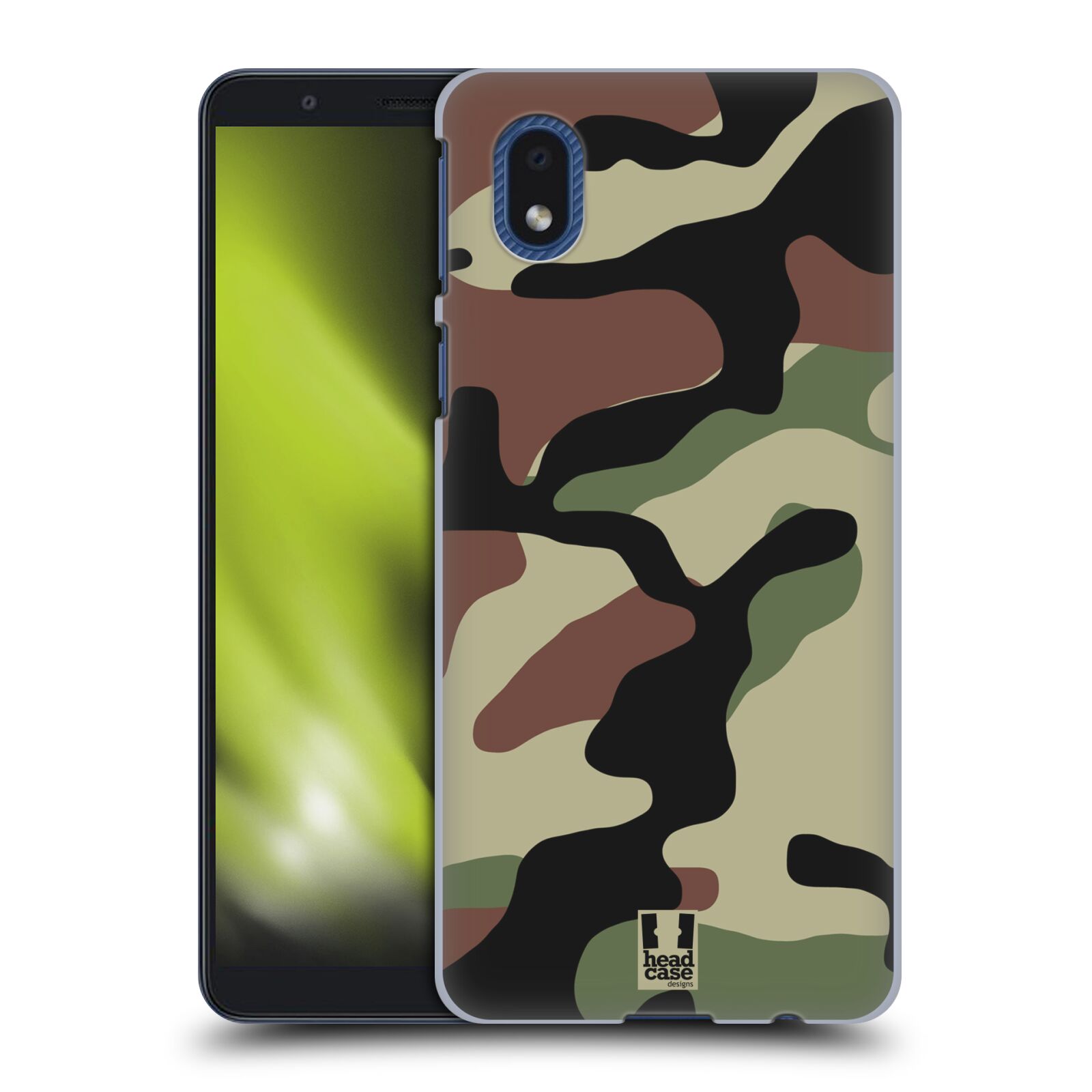 Pouzdro na mobil Samsung Galaxy A01 CORE - HEAD CASE - Kamufláž les