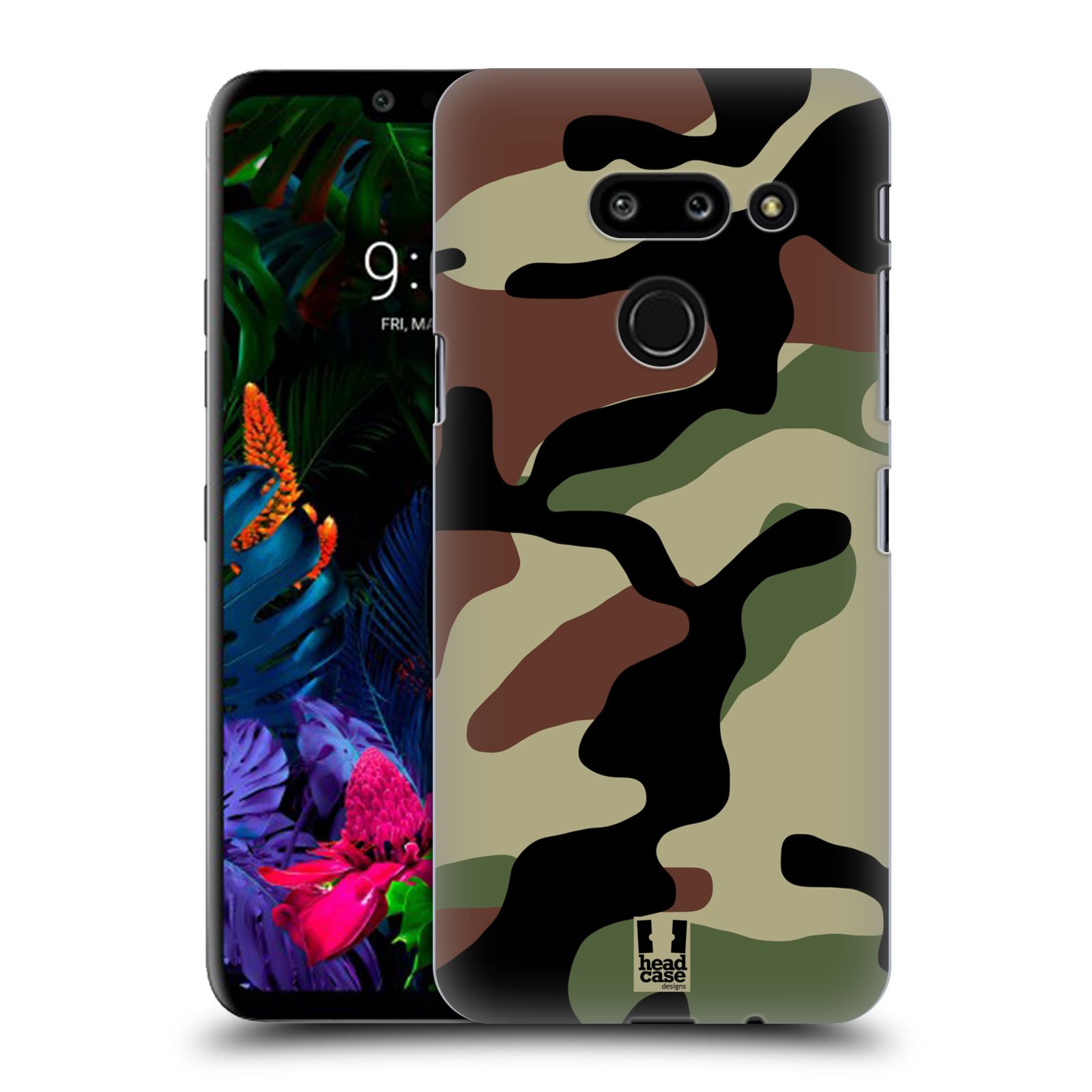 Pouzdro na mobil LG G8 ThinQ - HEAD CASE - Kamufláž les