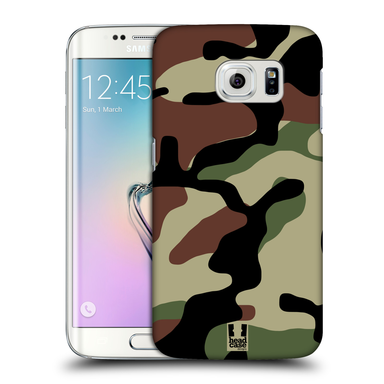 Pouzdro na mobil Samsung Galaxy S6 EDGE - HEAD CASE - Kamufláž les