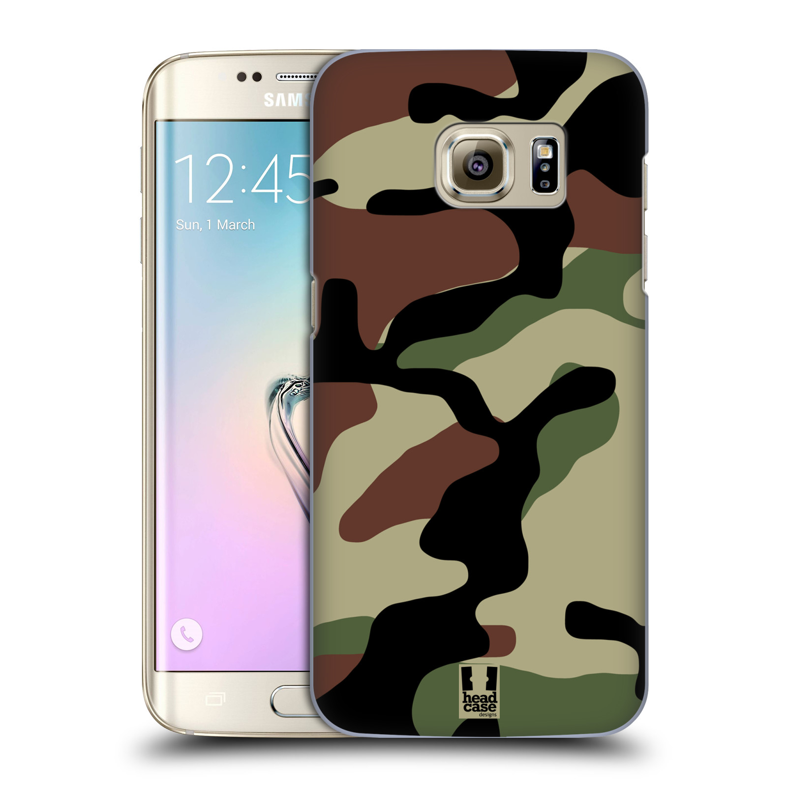 Pouzdro na mobil Samsung Galaxy S7 EDGE - HEAD CASE - Kamufláž les