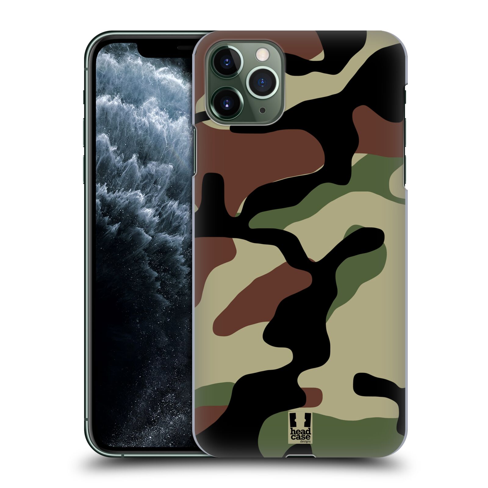 Pouzdro na mobil Apple Iphone 11 PRO MAX - HEAD CASE - Kamufláž les