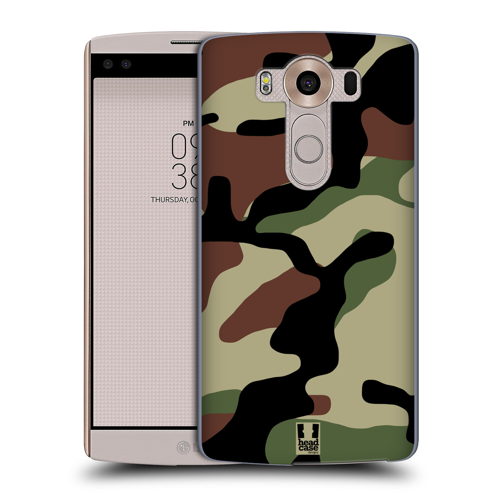 Pouzdro na mobil LG V10 - HEAD CASE - Kamufláž les