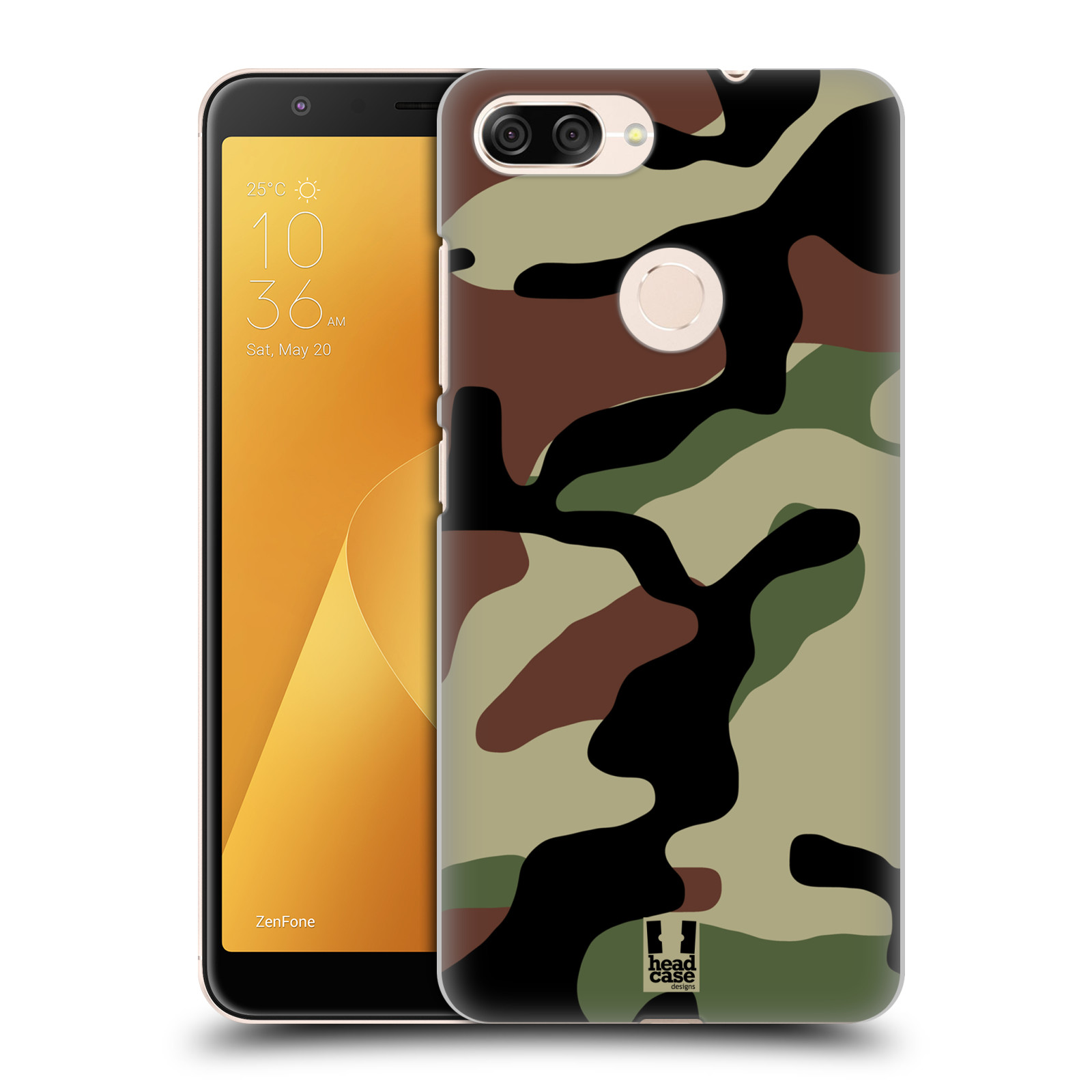 Pouzdro na mobil ASUS ZENFONE Max Plus M1 - HEAD CASE - Kamufláž les