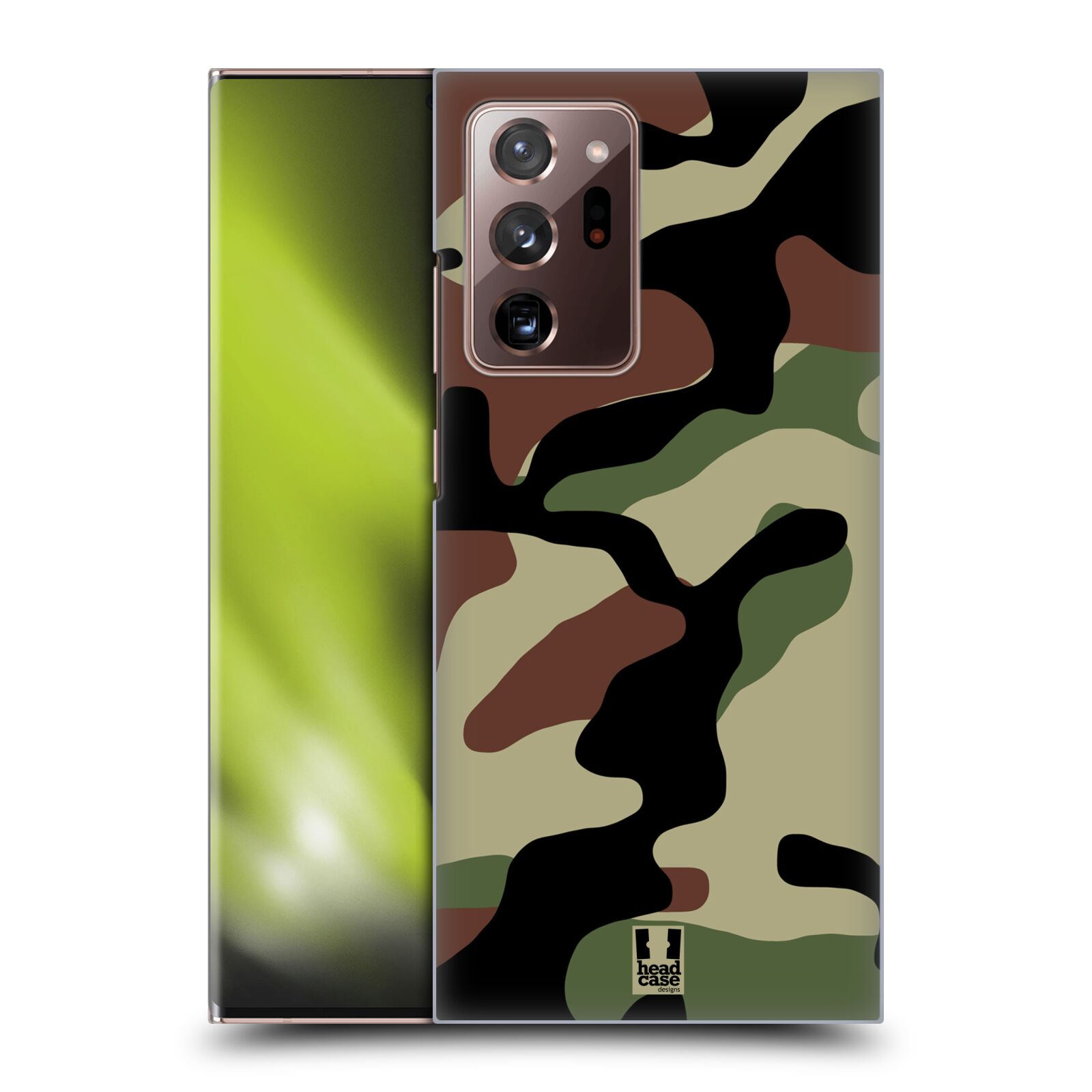 Pouzdro na mobil Samsung Galaxy Note 20 ULTRA - HEAD CASE - Kamufláž les