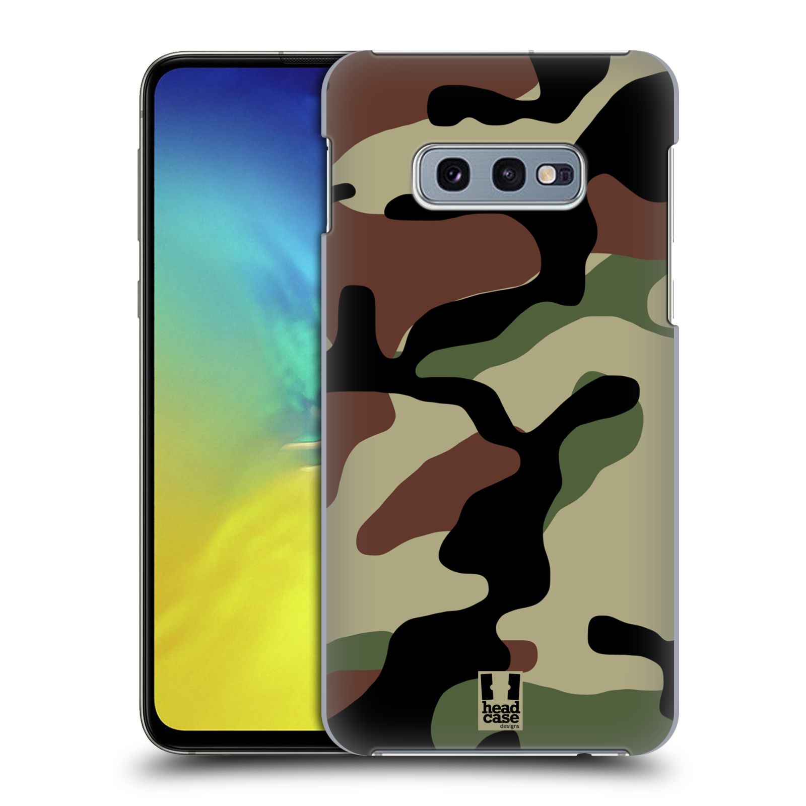 Pouzdro na mobil Samsung Galaxy S10e - HEAD CASE - Kamufláž les