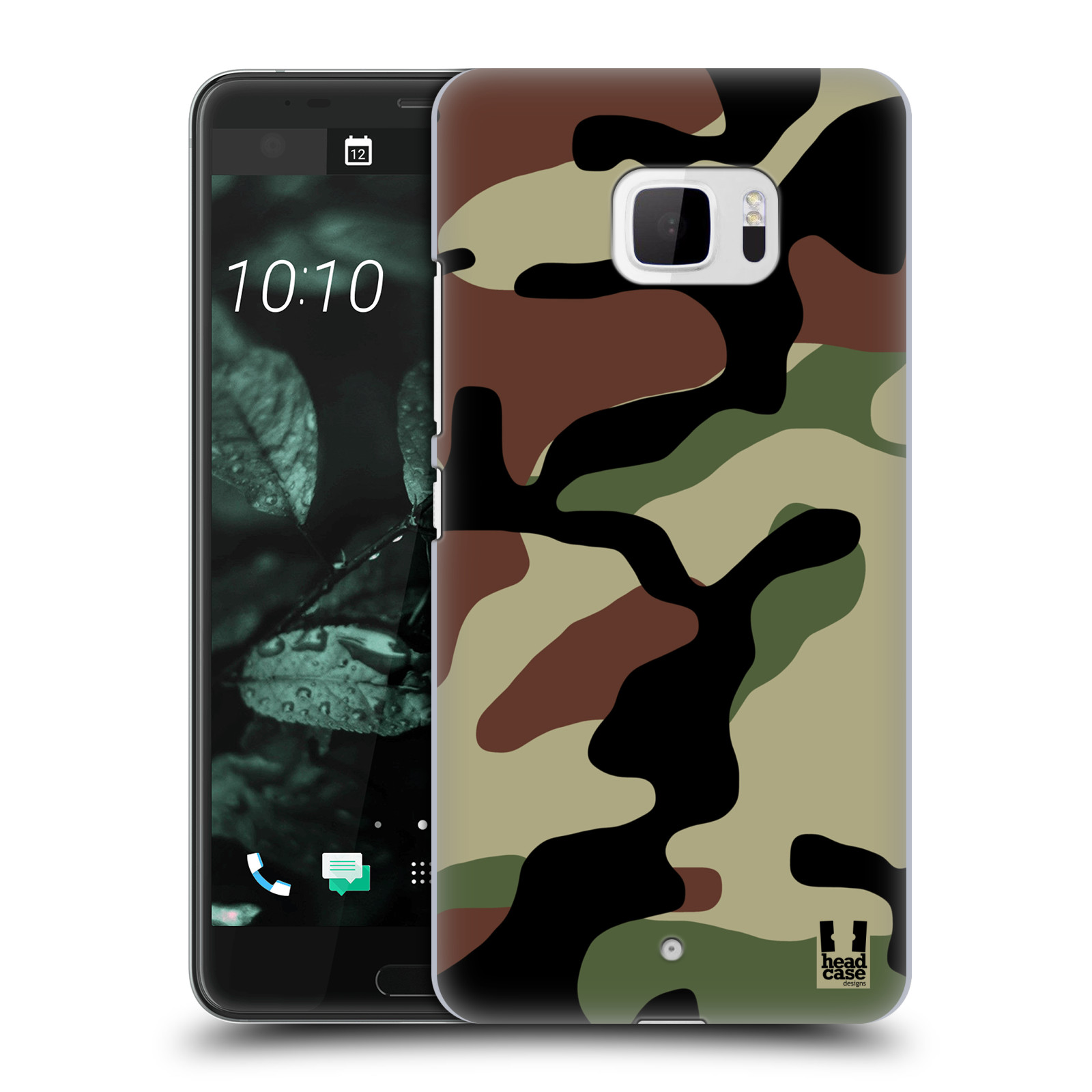 Pouzdro na mobil HTC U Ultra - HEAD CASE - Kamufláž les