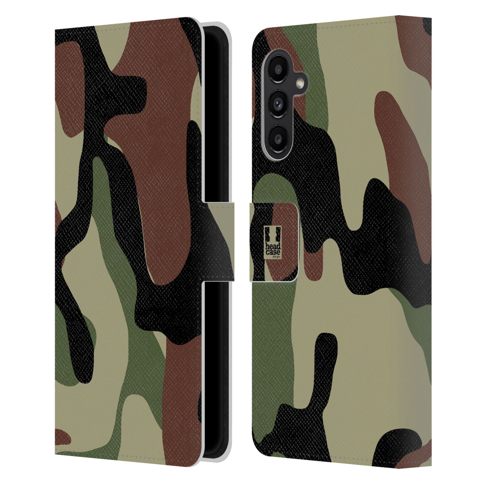 HEAD CASE Pouzdro pro mobil Samsung Galaxy A13 5G - Lesní kamufláž