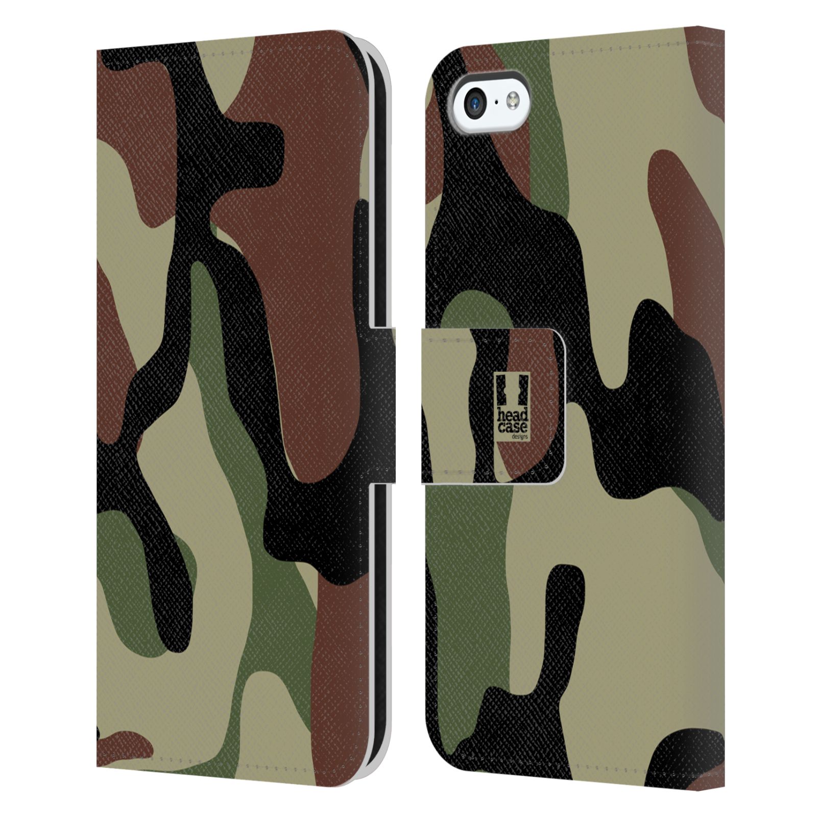Pouzdro pro mobil Apple Iphone 5C - Lesní kamufláž