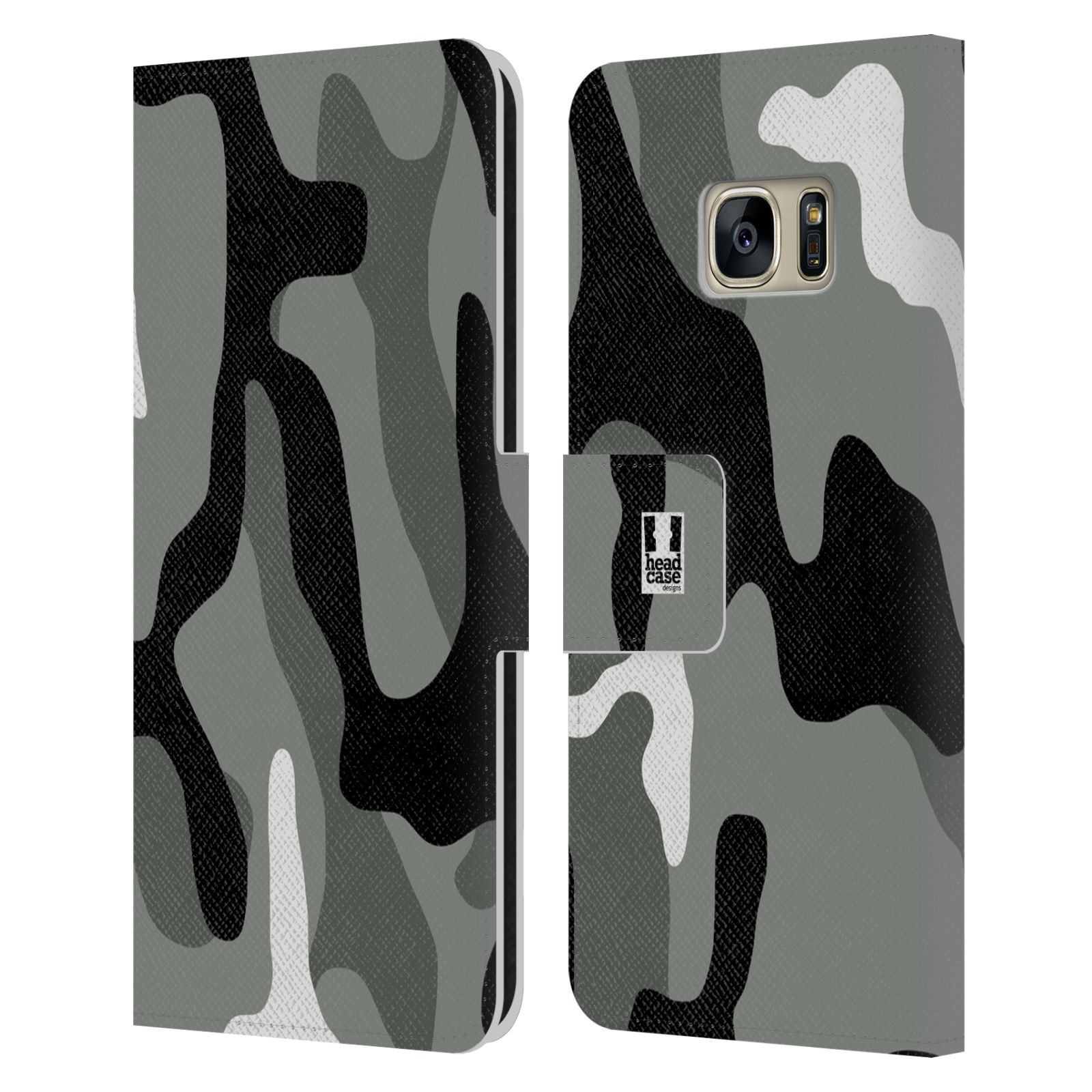 Pouzdro pro mobil Samsung Galaxy S7 - Šedý odstín kamufláž