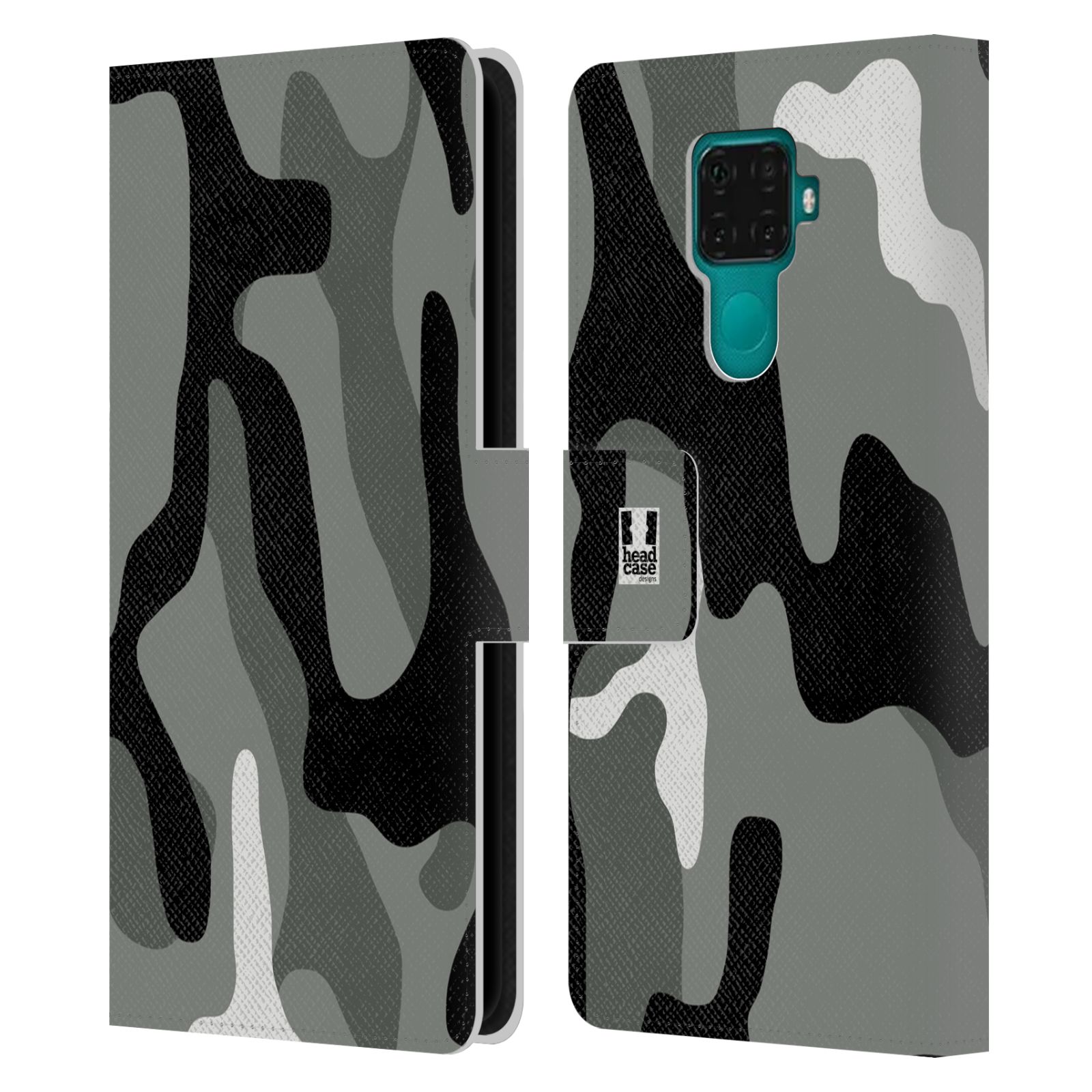 Pouzdro pro mobil Huawei Mate 30 LITE - Šedý odstín kamufláž