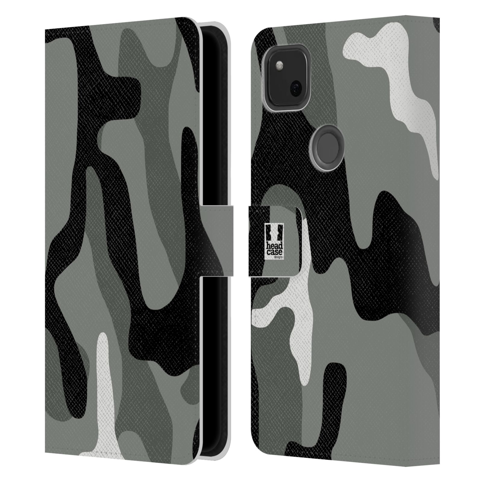 Pouzdro pro mobil Google Pixel 4A  - Šedý odstín kamufláž