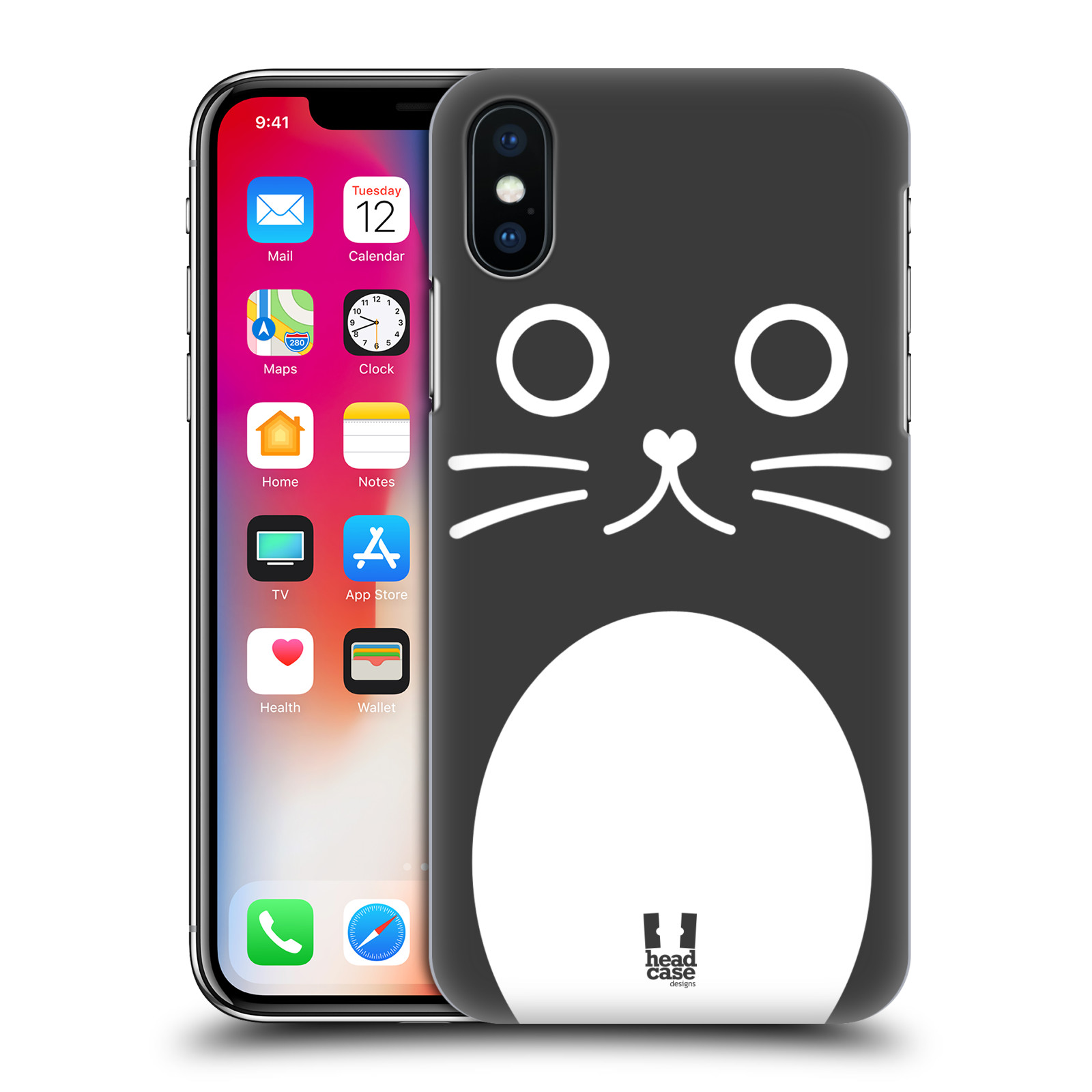 HEAD CASE plastový obal na mobil Apple Iphone X / XS vzor Cartoon Karikatura kreslená zvířátka kočka