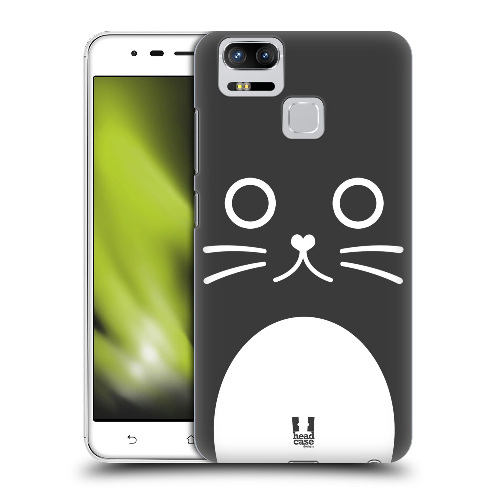 HEAD CASE plastový obal na mobil Asus Zenfone 3 Zoom ZE553KL vzor Cartoon Karikatura kreslená zvířátka kočka