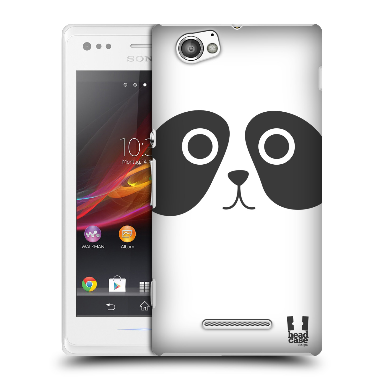 HEAD CASE plastový obal na mobil Sony Xperia M vzor Cartoon Karikatura kreslená zvířátka panda