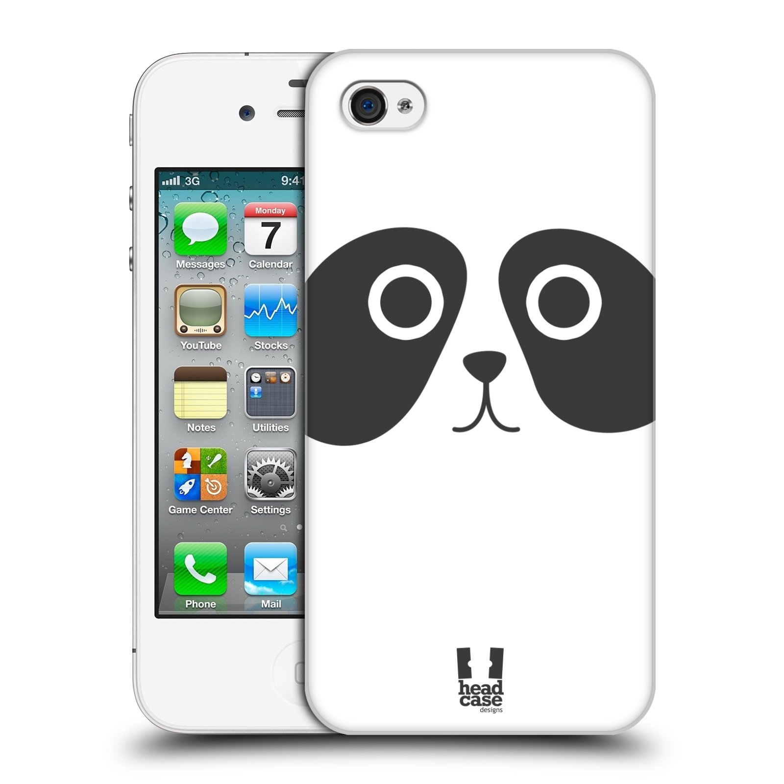 HEAD CASE plastový obal na mobil Apple Iphone 4/4S vzor Cartoon Karikatura kreslená zvířátka panda