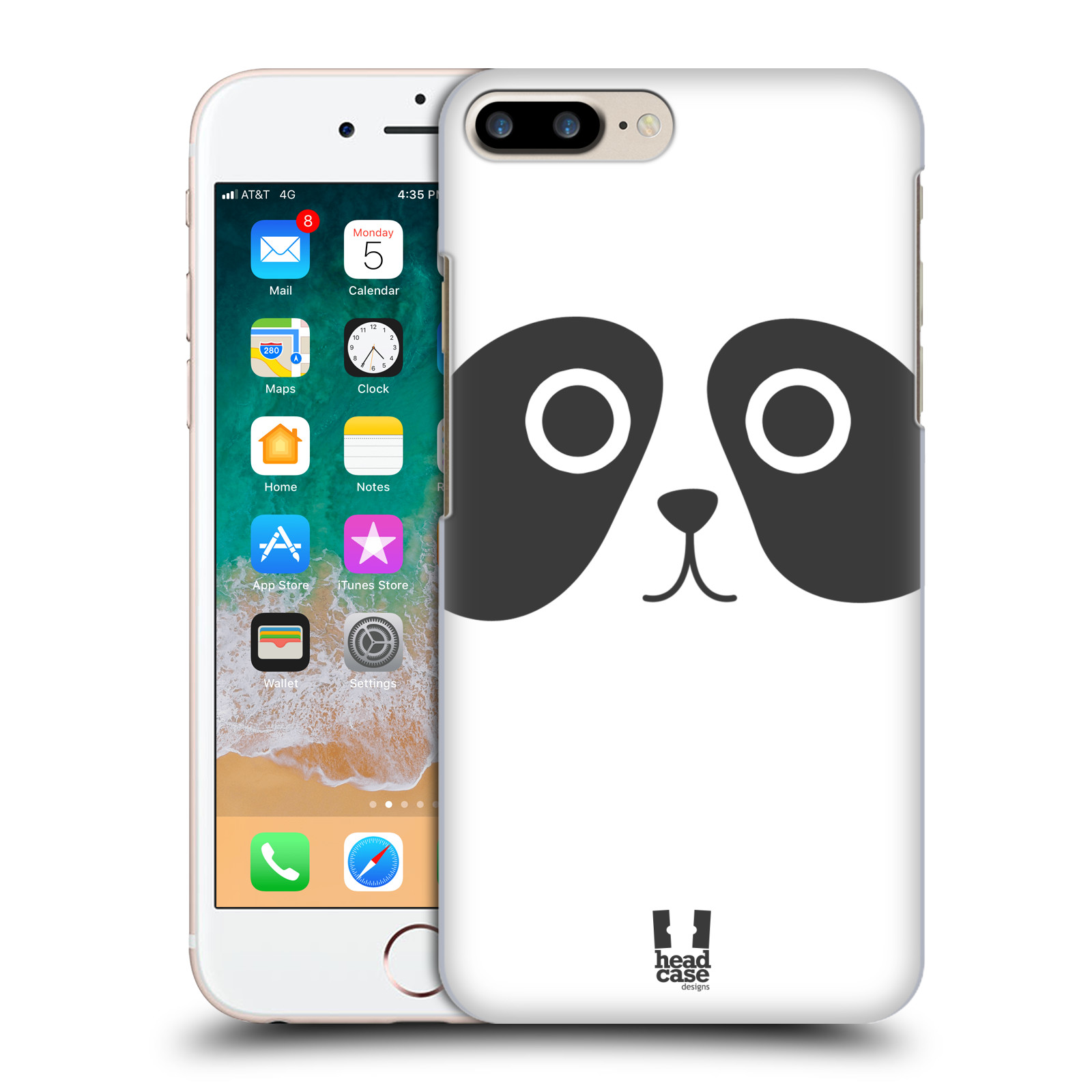 HEAD CASE plastový obal na mobil Apple Iphone 7 PLUS vzor Cartoon Karikatura kreslená zvířátka panda