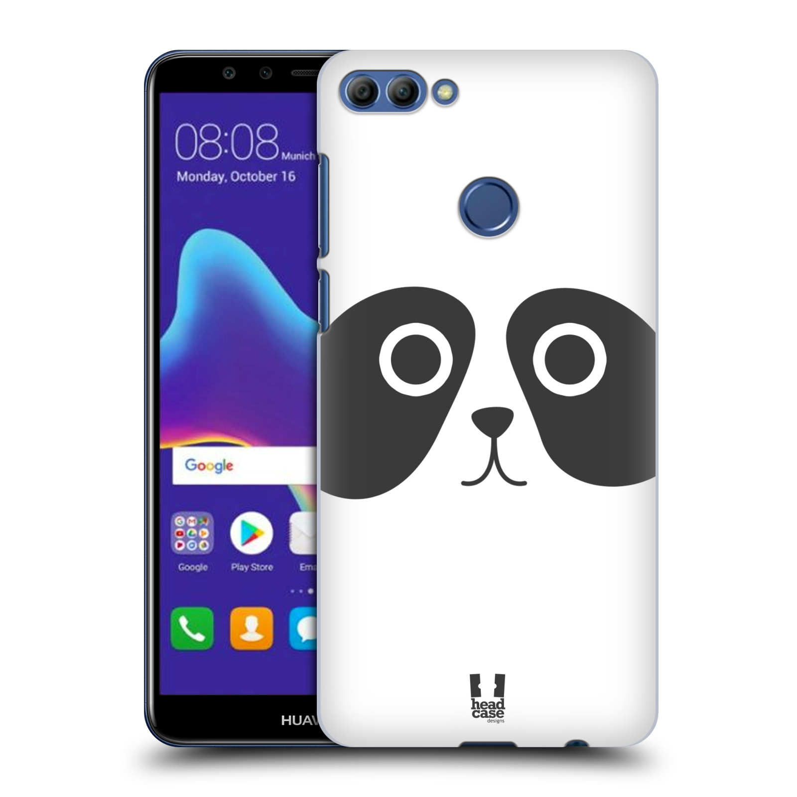 HEAD CASE plastový obal na mobil Huawei Y9 2018 vzor Cartoon Karikatura kreslená zvířátka panda
