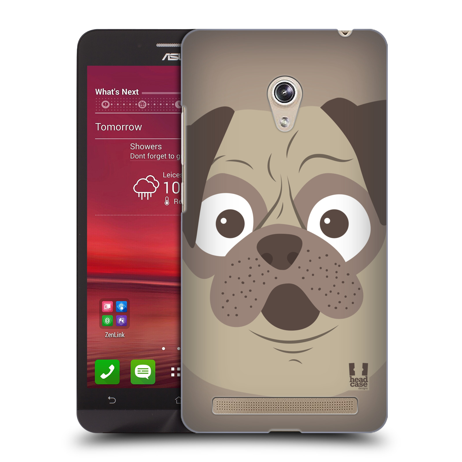 HEAD CASE plastový obal na mobil Asus Zenfone 6 vzor Cartoon Karikatura barevná kreslená zvířátka pes mopsík