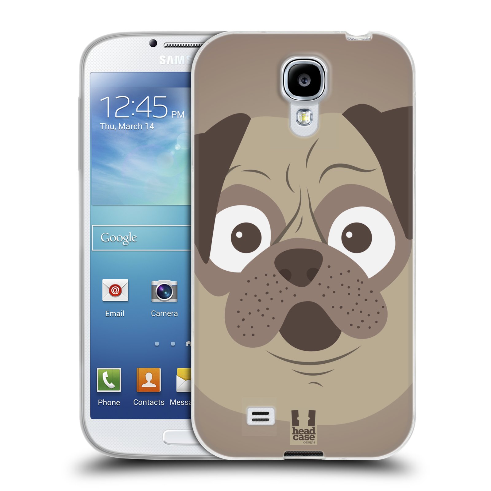 HEAD CASE silikonový obal na mobil Samsung Galaxy S4 i9500 vzor Cartoon Karikatura barevná kreslená zvířátka pes mopsík
