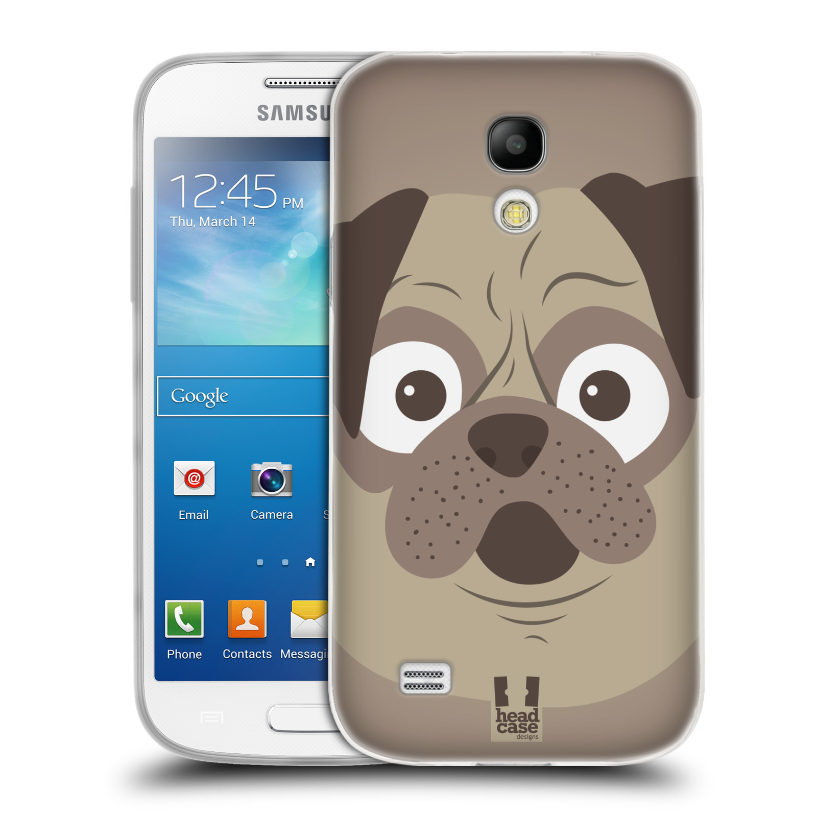 HEAD CASE silikonový obal na mobil Samsung Galaxy S4 MINI vzor Cartoon Karikatura barevná kreslená zvířátka pes mopsík