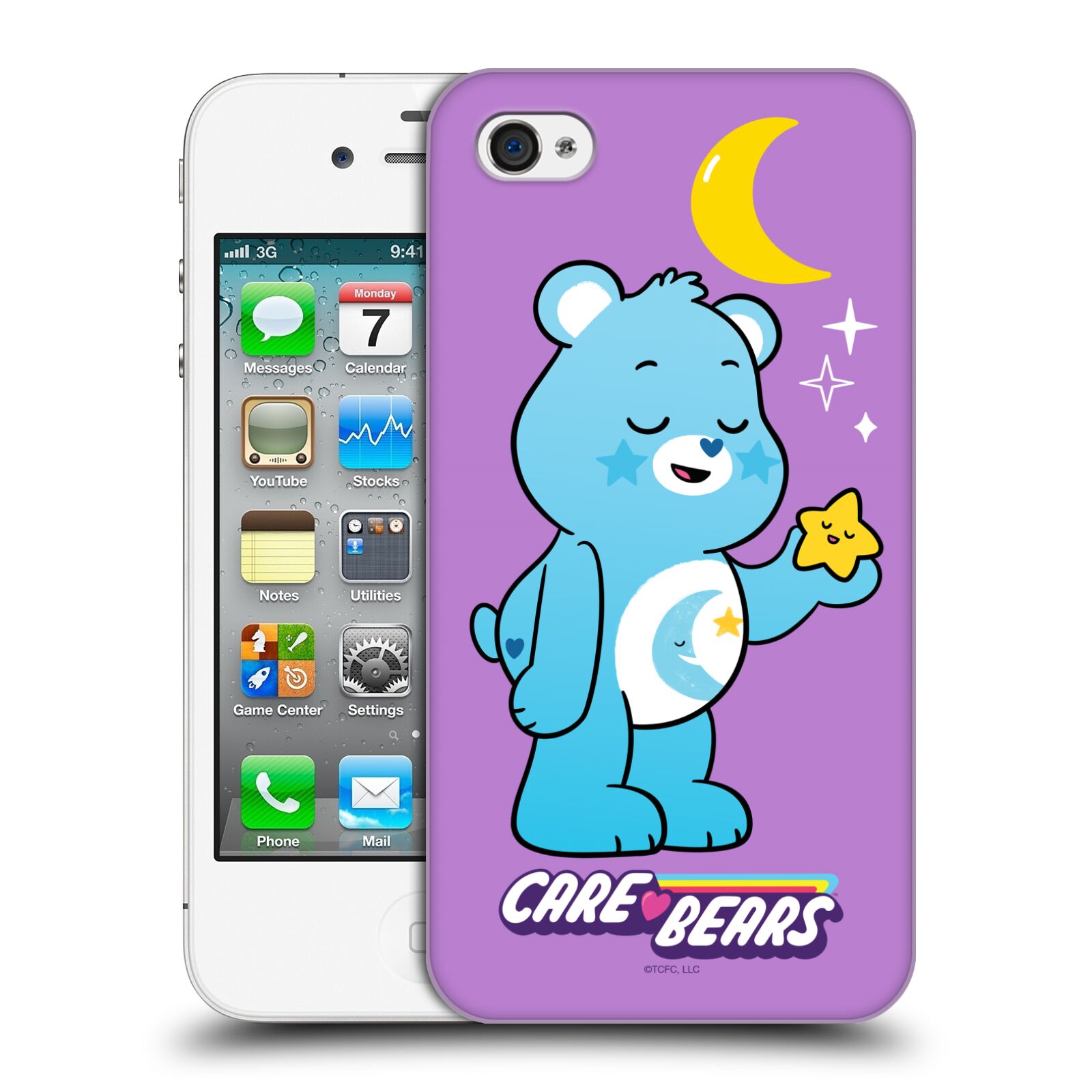 Zadní obal pro mobil Apple Iphone 4/4S - HEAD CASE - Pohádka - Starostliví medvídci - spánek