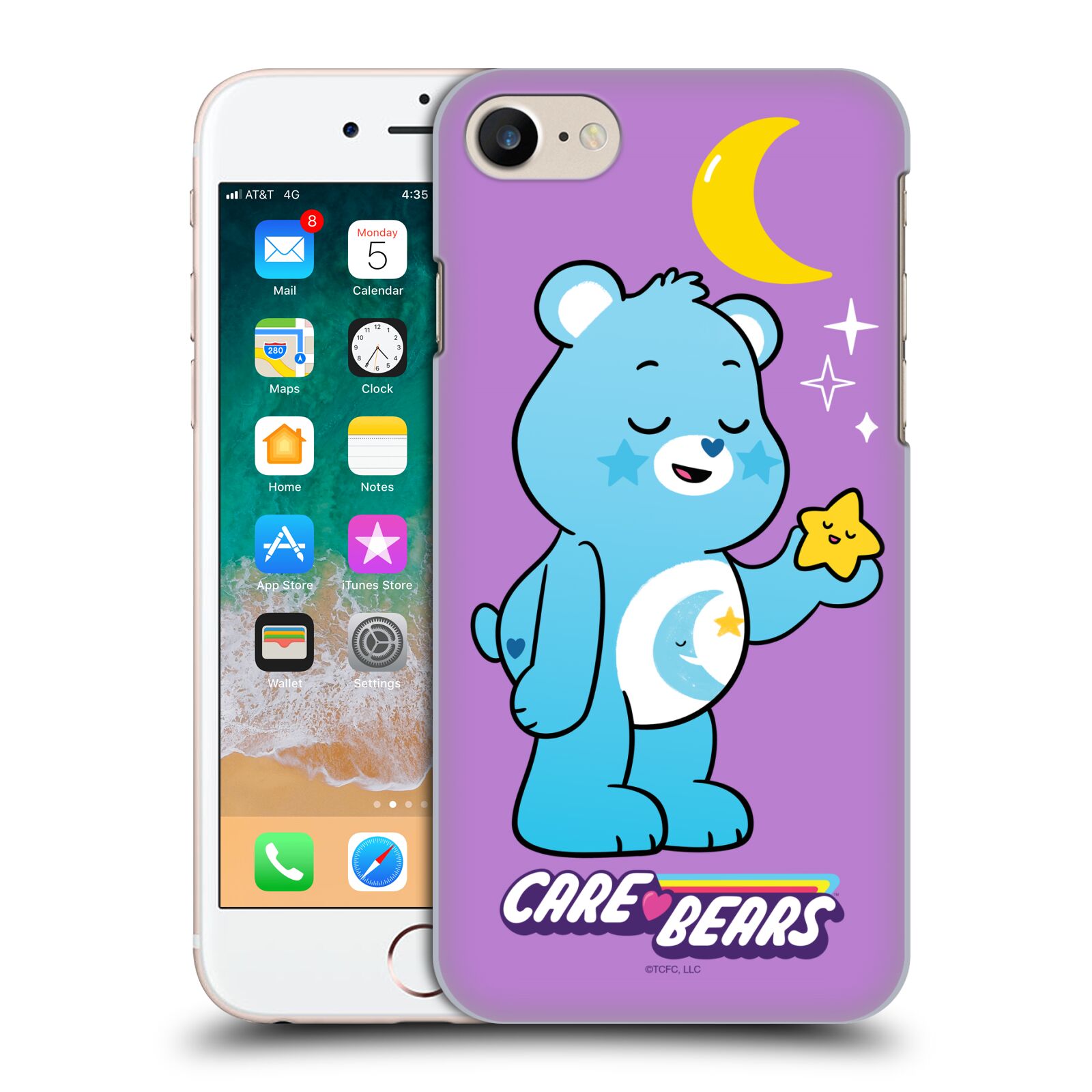 Zadní obal pro mobil Apple Iphone 7/8/SE2020 - HEAD CASE - Pohádka - Starostliví medvídci - spánek