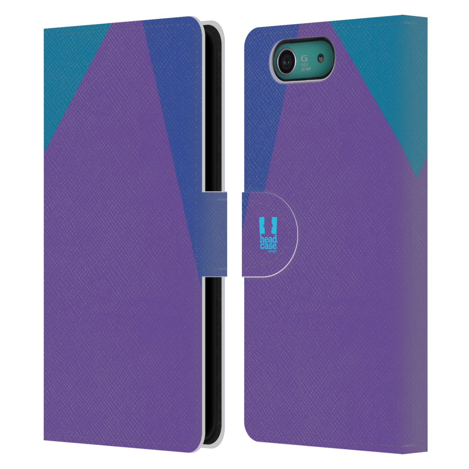 HEAD CASE Flipové pouzdro pro mobil SONY XPERIA Z3 COMPACT barevné tvary fialová feminine