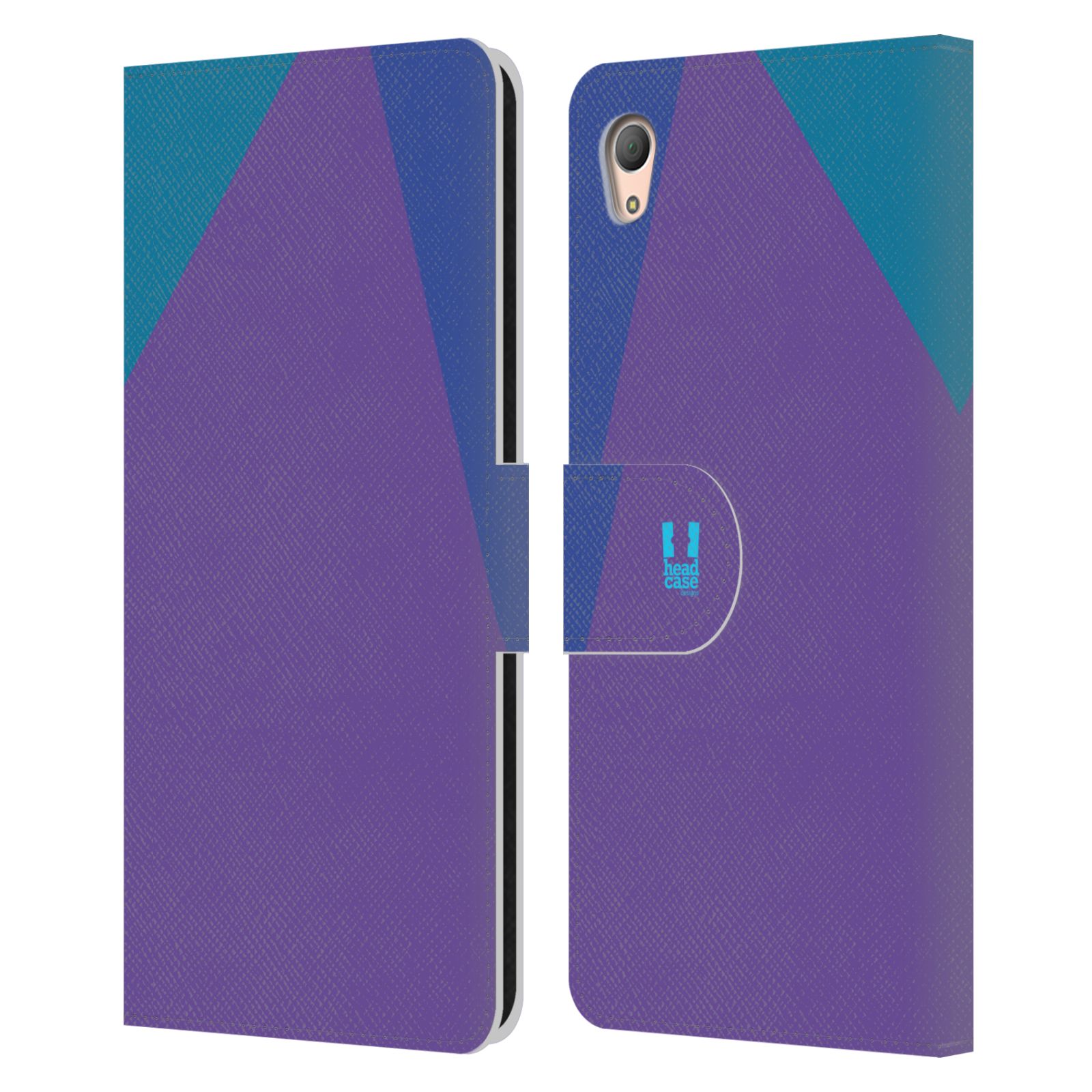 HEAD CASE Flipové pouzdro pro mobil SONY XPERIA Z3+(Z3 PLUS) barevné tvary fialová feminine