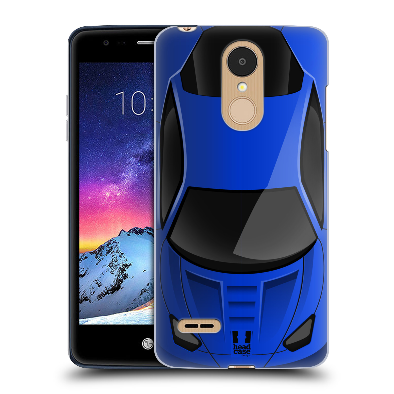 HEAD CASE plastový obal na mobil LG K9 / K8 2018 vzor Auto horní pohled modrá