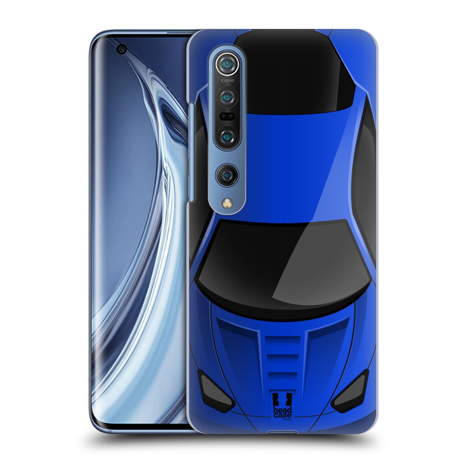 HEAD CASE plastový obal na mobil Xiaomi Mi 10 vzor Auto horní pohled modrá