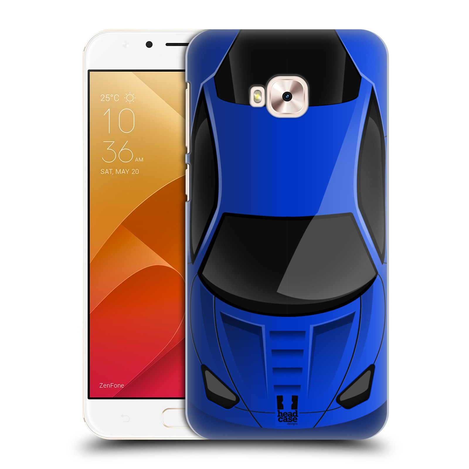 HEAD CASE plastový obal na mobil Asus Zenfone 4 Selfie Pro ZD552KL vzor Auto horní pohled modrá