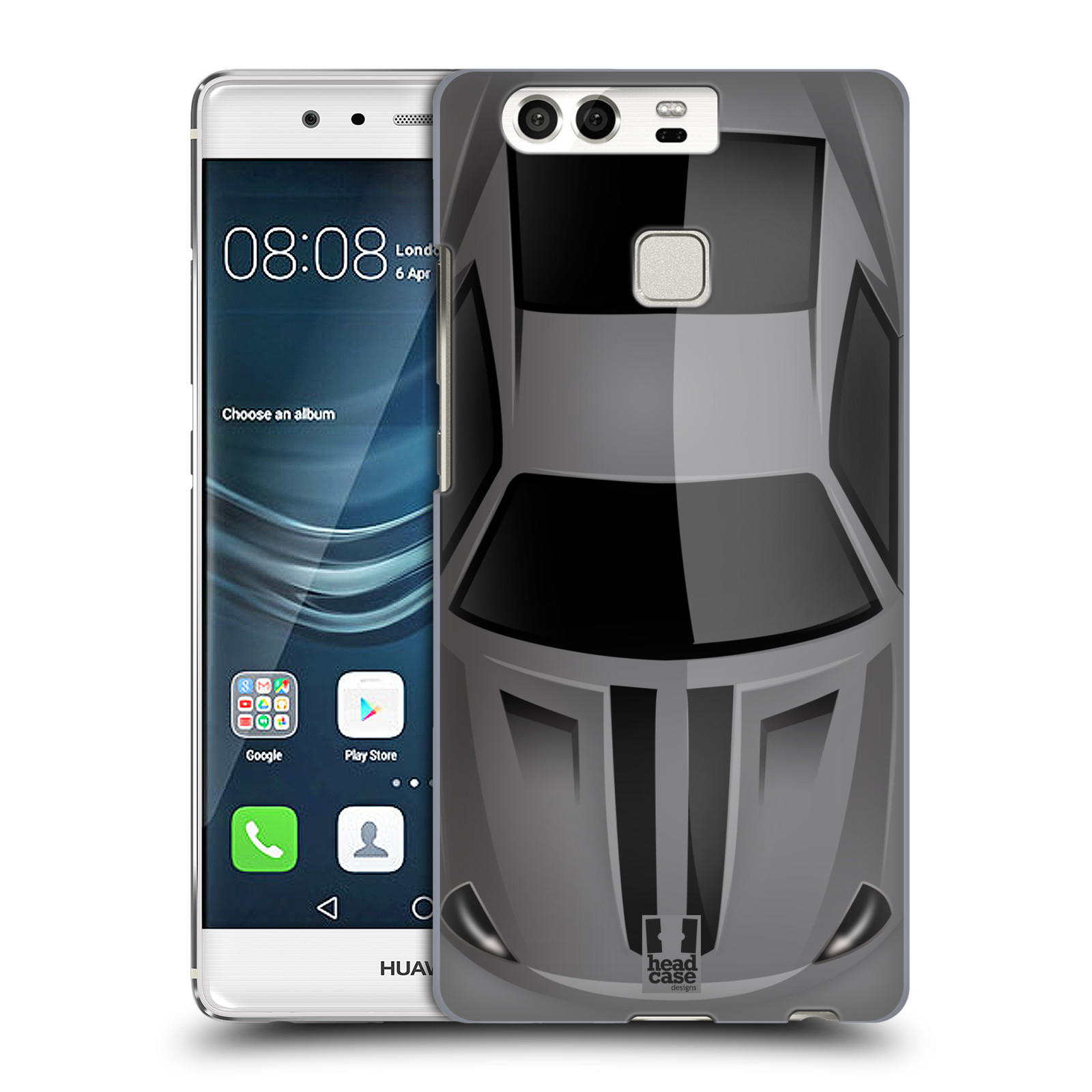 HEAD CASE plastový obal na mobil Huawei P9 / P9 DUAL SIM vzor Auto horní pohled šedá