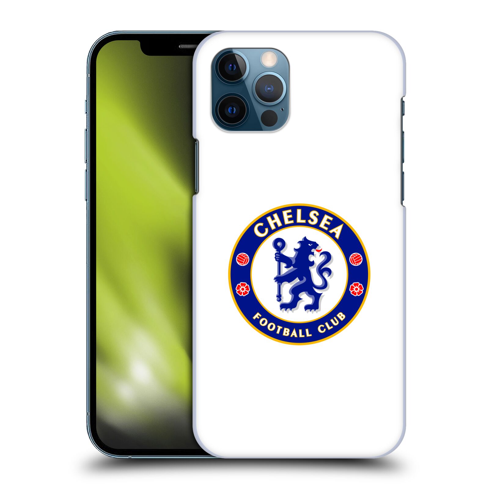 Zadní obal pro mobil Apple iPhone 12 / iPhone 12 Pro - HEAD CASE - Fotbalové kluby - Chelsea bílé pozadí