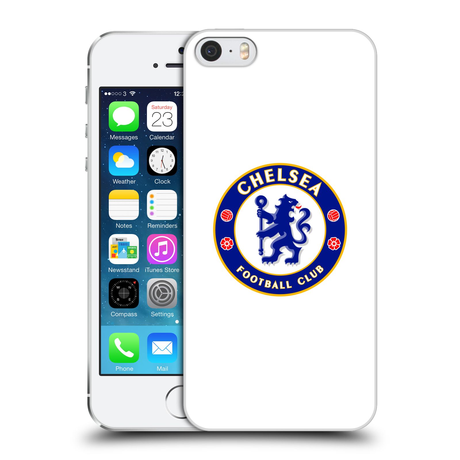 Zadní obal pro mobil Apple Iphone 5/5S/SE 2015 - HEAD CASE - Fotbalové kluby - Chelsea bílé pozadí