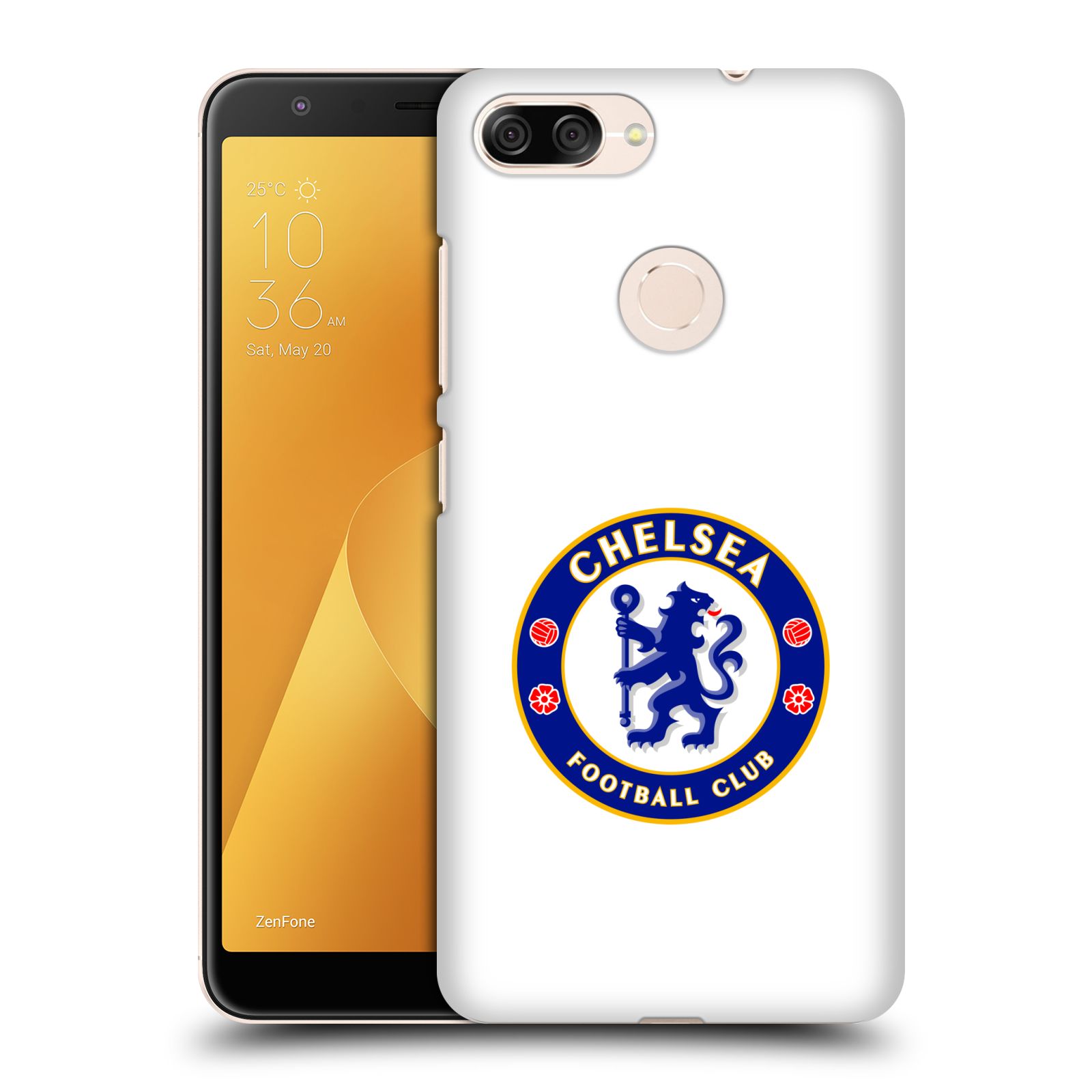 Zadní obal pro mobil Asus Zenfone Max Plus (M1) - HEAD CASE - Fotbalové kluby - Chelsea bílé pozadí