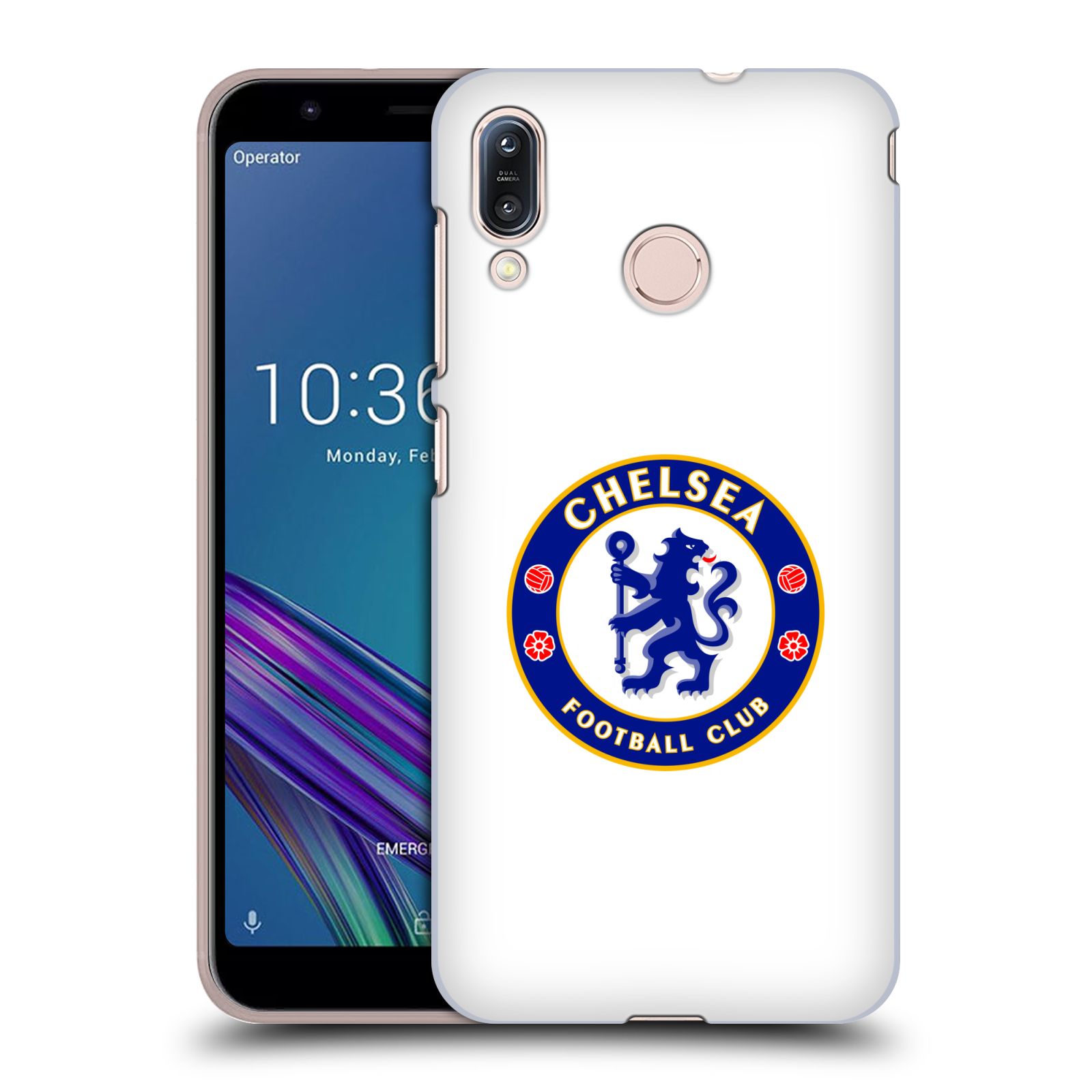 Zadní obal pro mobil Asus Zenfone Max (M1) ZB555KL - HEAD CASE - Fotbalové kluby - Chelsea bílé pozadí